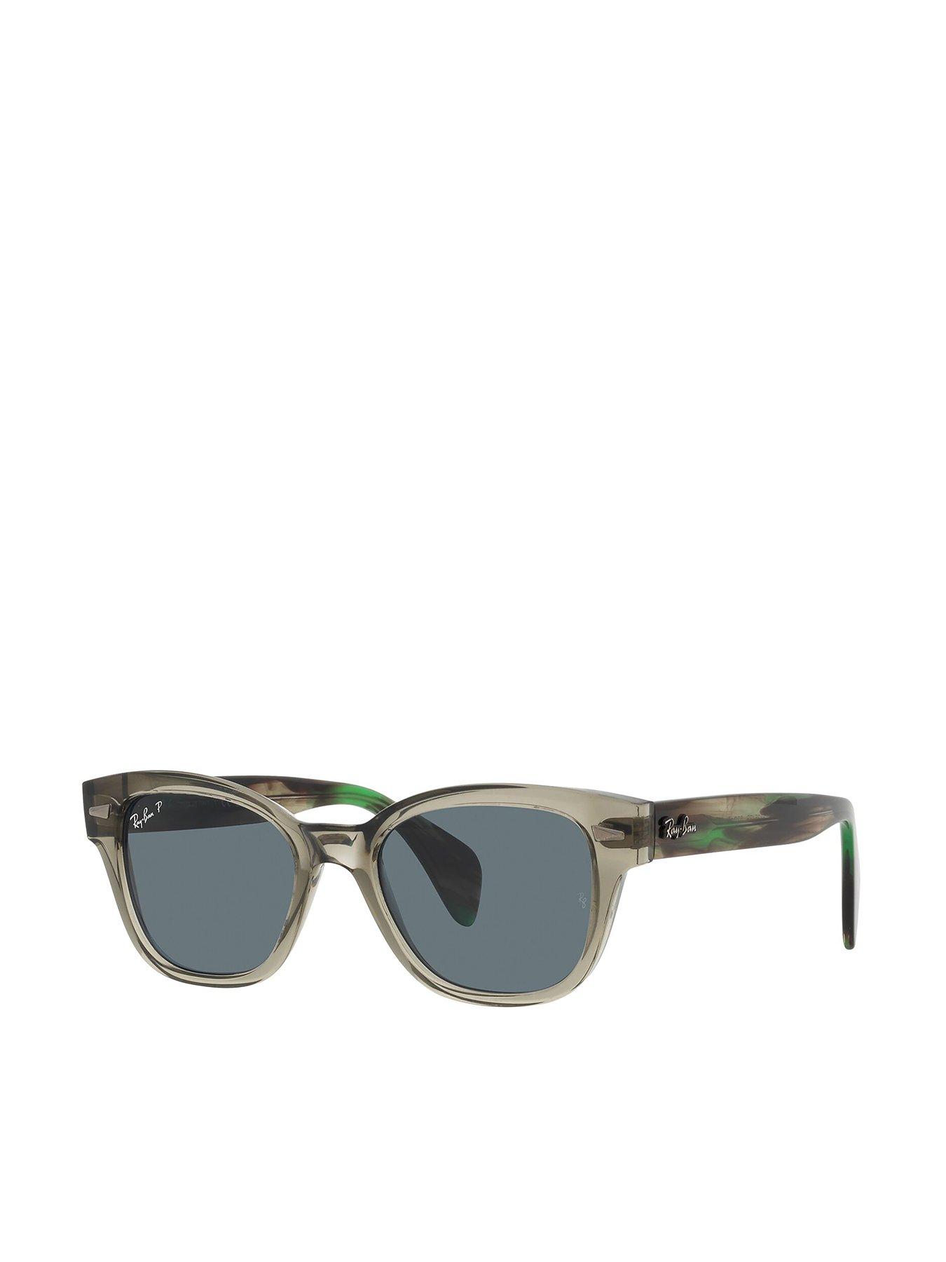 undefined Ray-Ban Square Sunglasses - Transparent Green