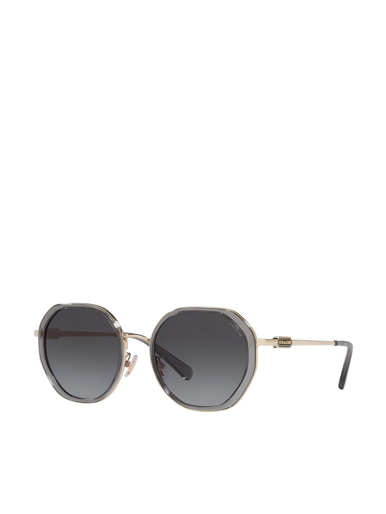 Coach sunglasses round best sale