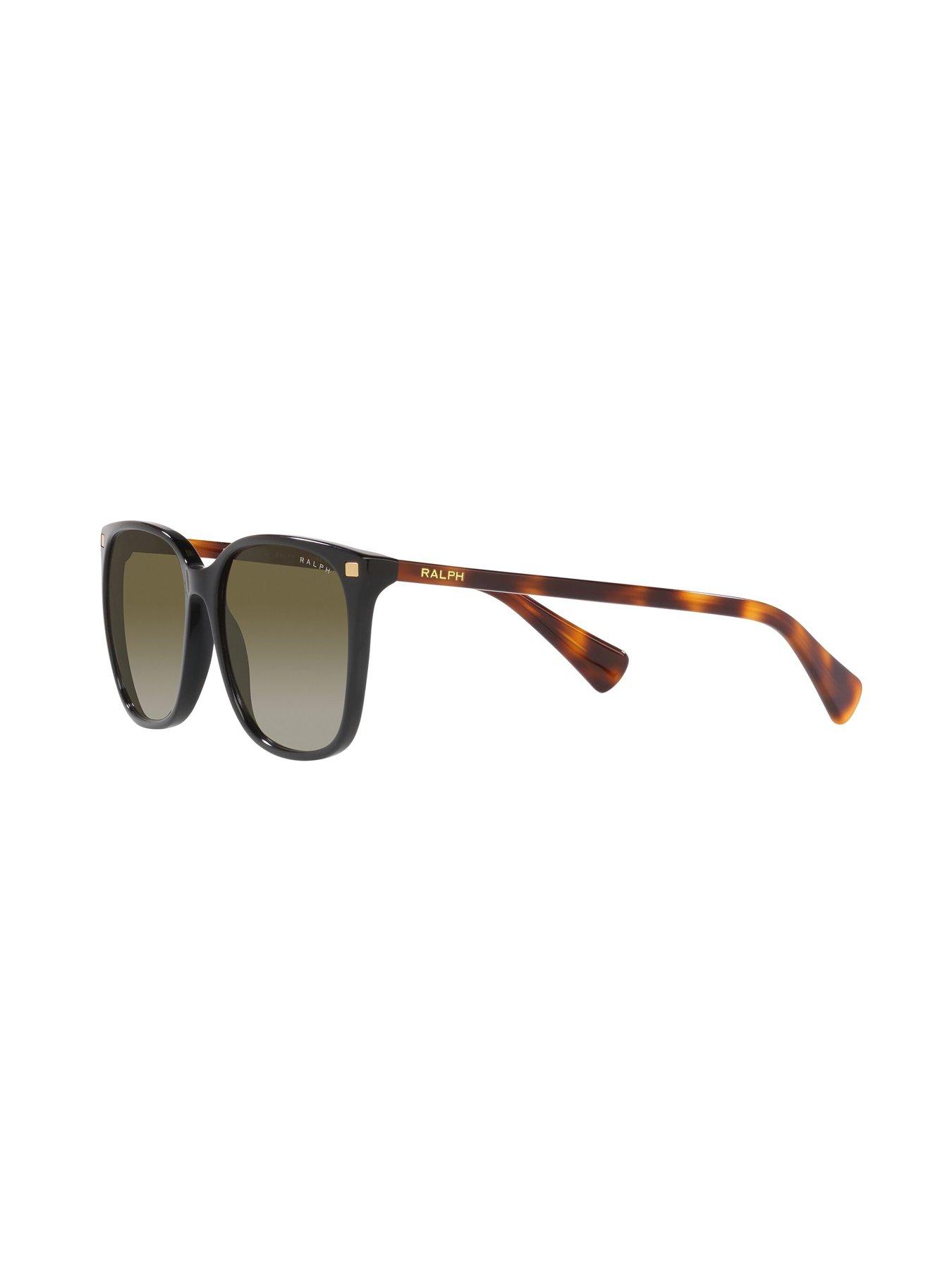 Image 2 of 4 of Ralph Square Sunglasses - Shiny Black