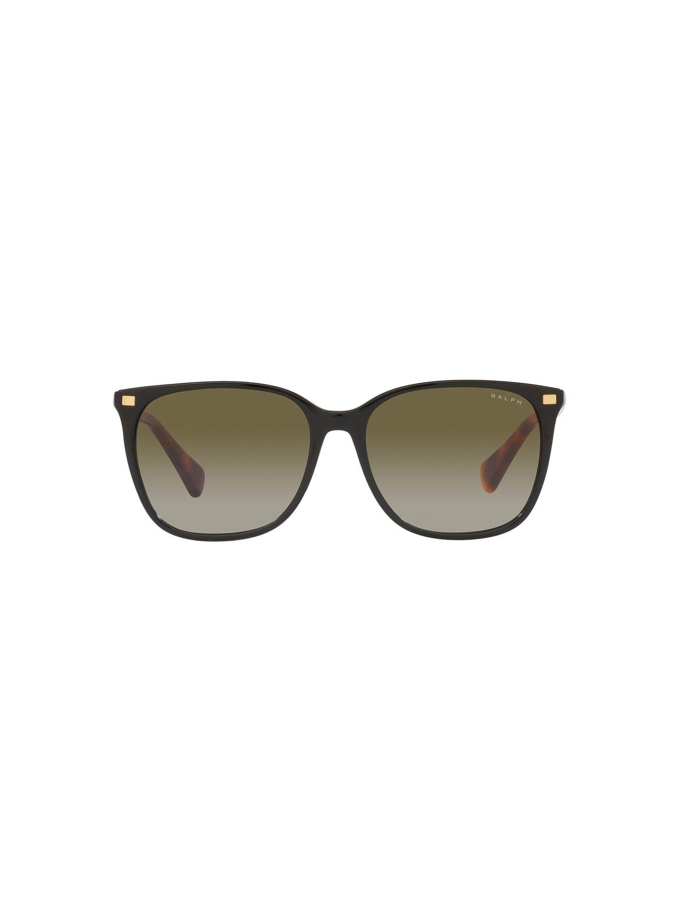 Image 3 of 4 of Ralph Square Sunglasses - Shiny Black