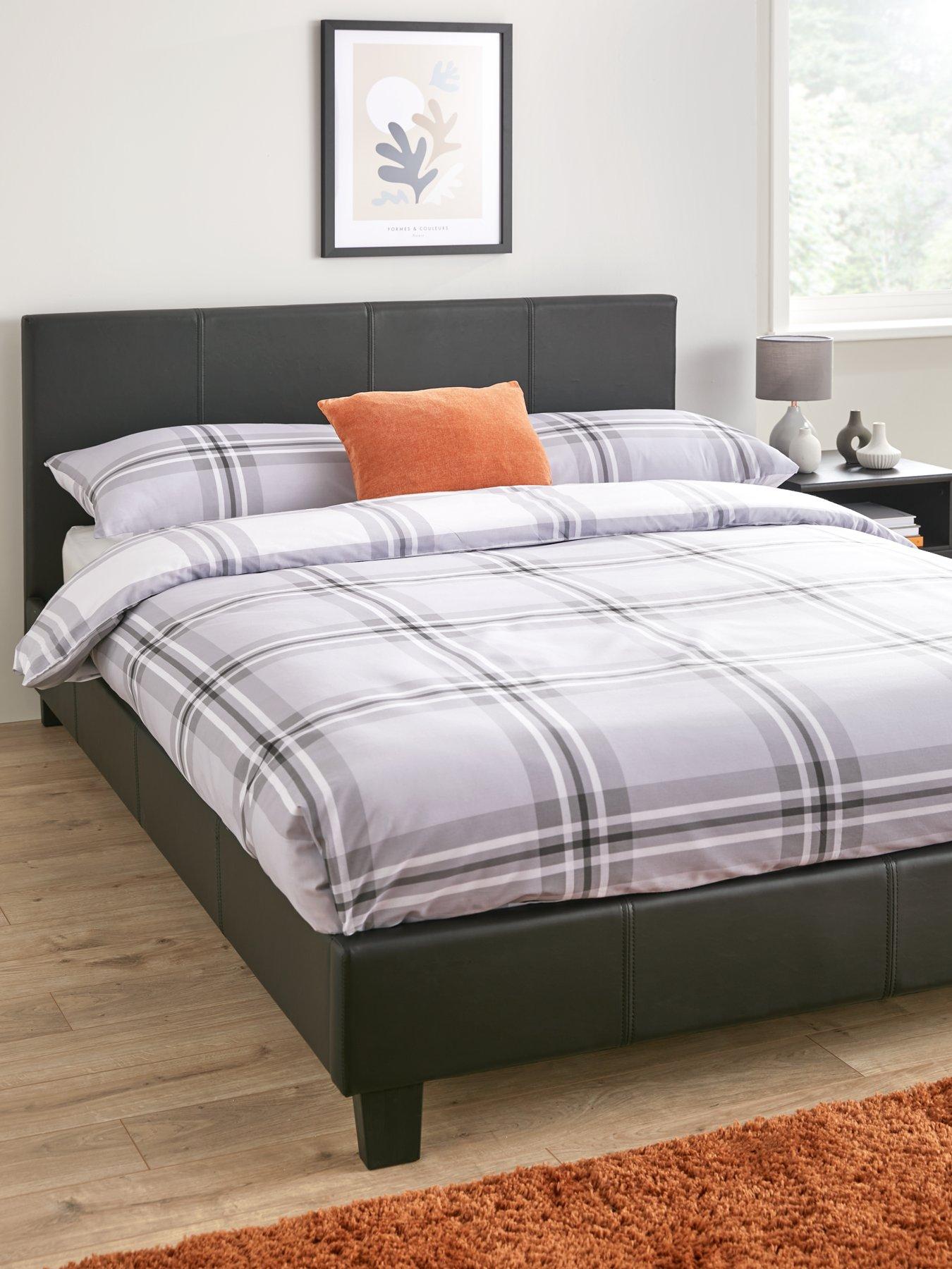 everyday-marston-faux-leather-bed-frame-with-mattress-options-buy-and-savenbsp--blacknbsp--fscreg-certifiedfront