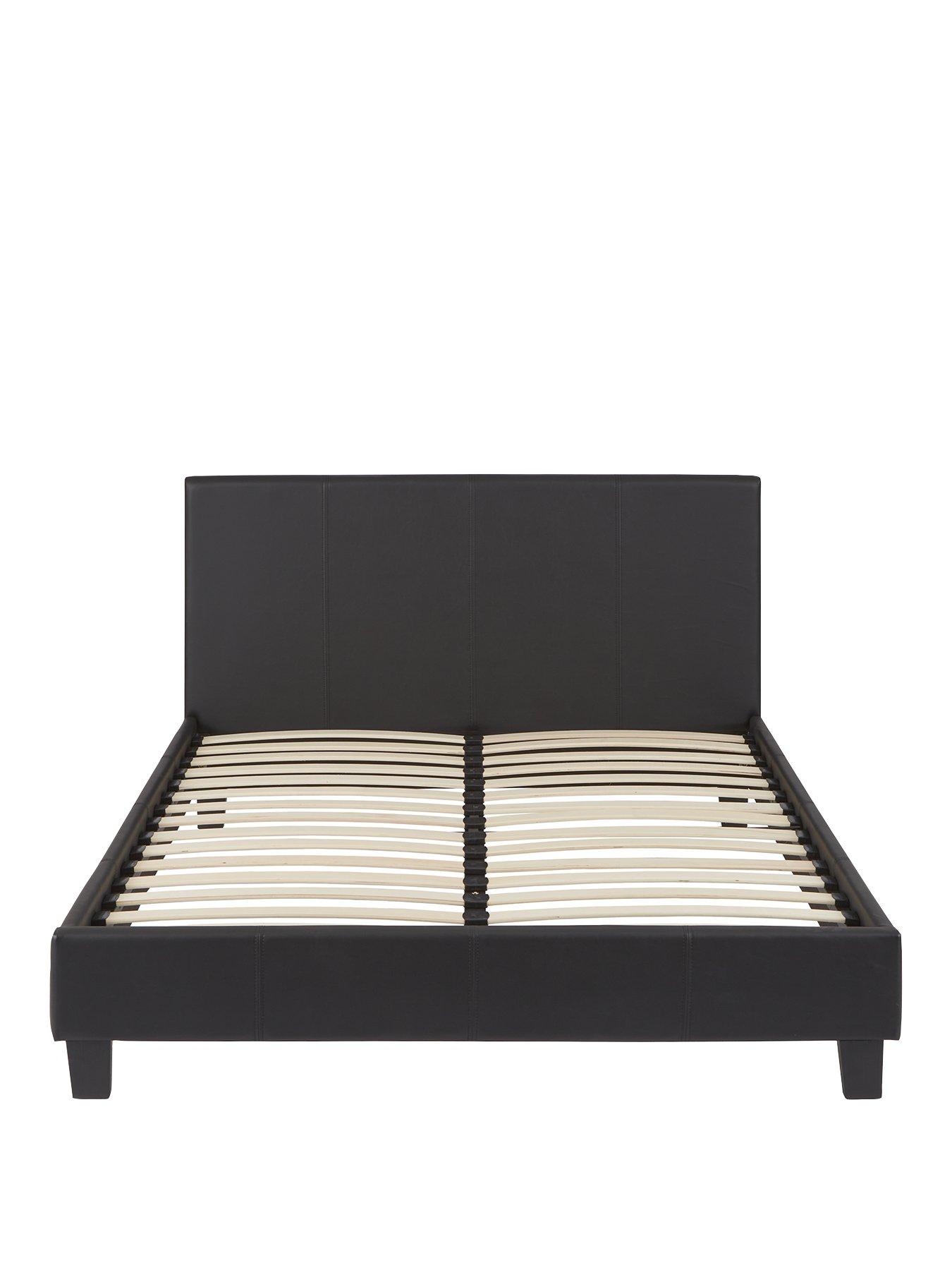 everyday-marston-faux-leather-bed-frame-with-mattress-options-buy-and-savenbsp--blacknbsp--fscreg-certifiedstillFront