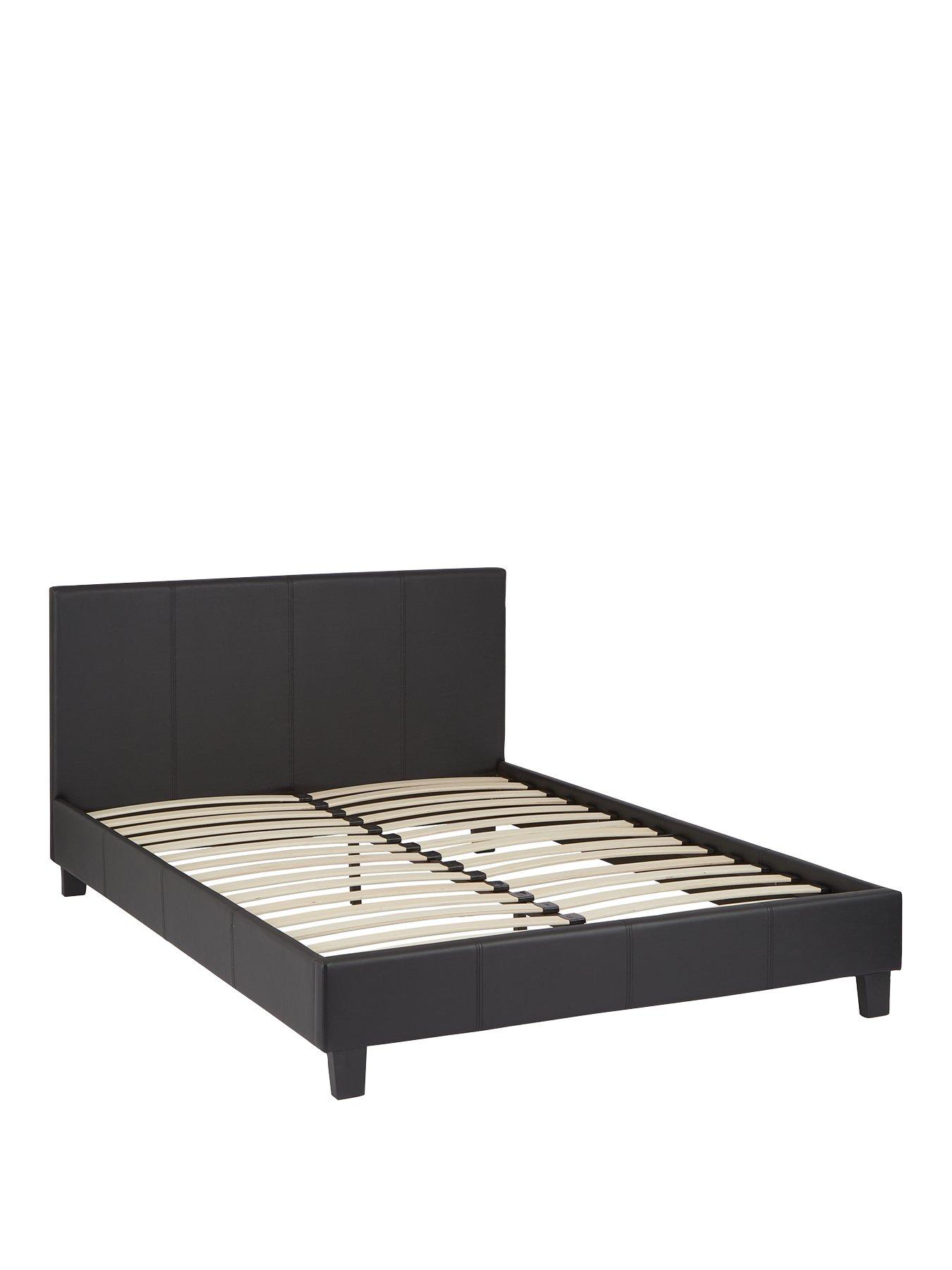 everyday-marston-faux-leather-bed-frame-with-mattress-options-buy-and-savenbsp--blacknbsp--fscreg-certifiedback