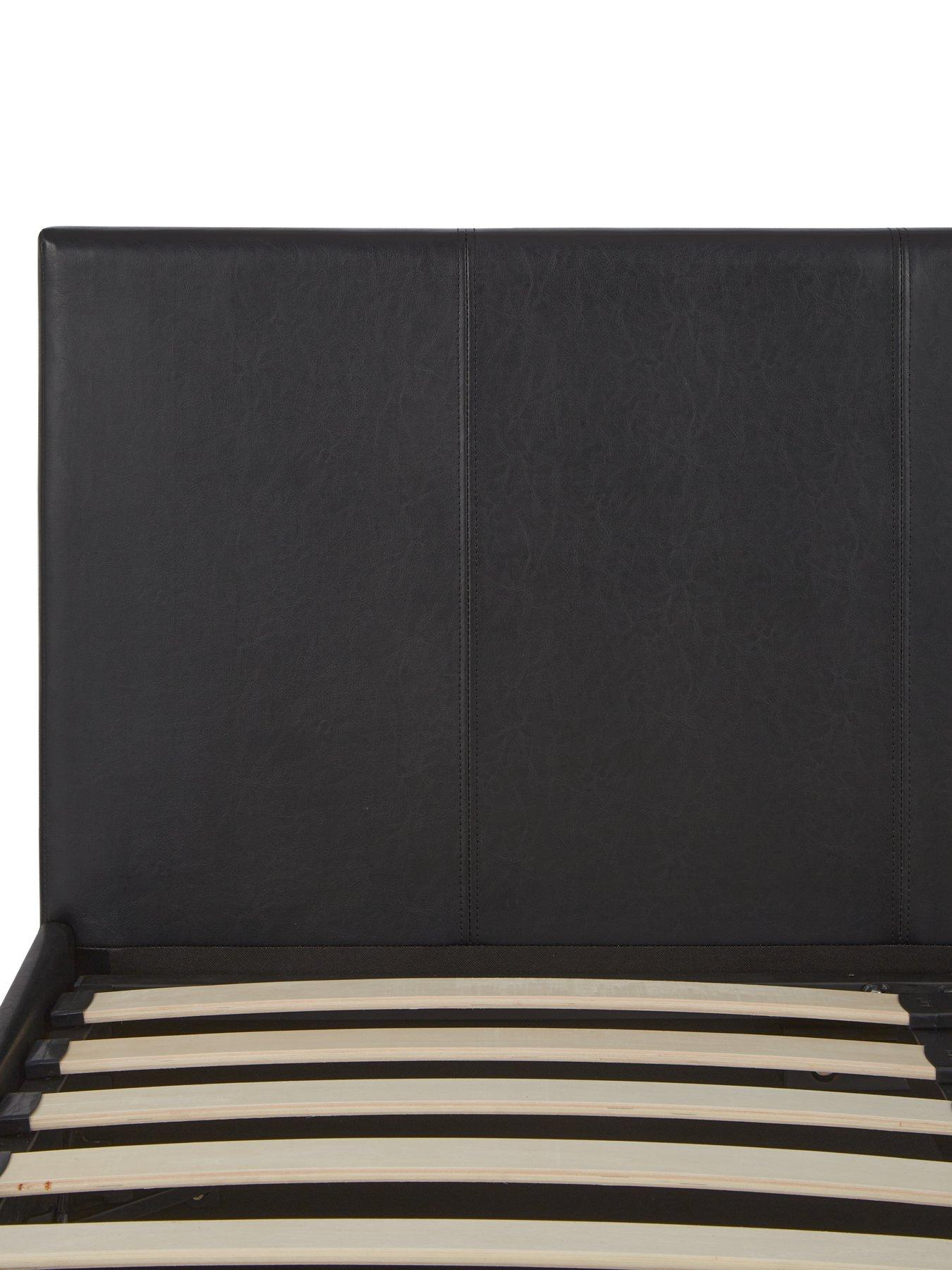 everyday-marston-faux-leather-bed-frame-with-mattress-options-buy-and-savenbsp--blacknbsp--fscreg-certifieddetail