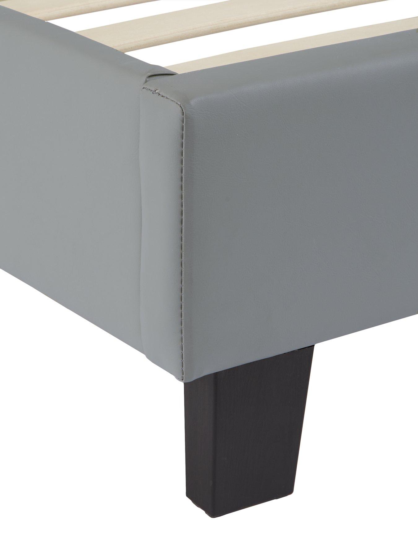 very-home-marston-faux-leather-bed-frame-with-mattress-options-buy-and-save-greynbsp-nbspnbsp--fscreg-certifiedoutfit