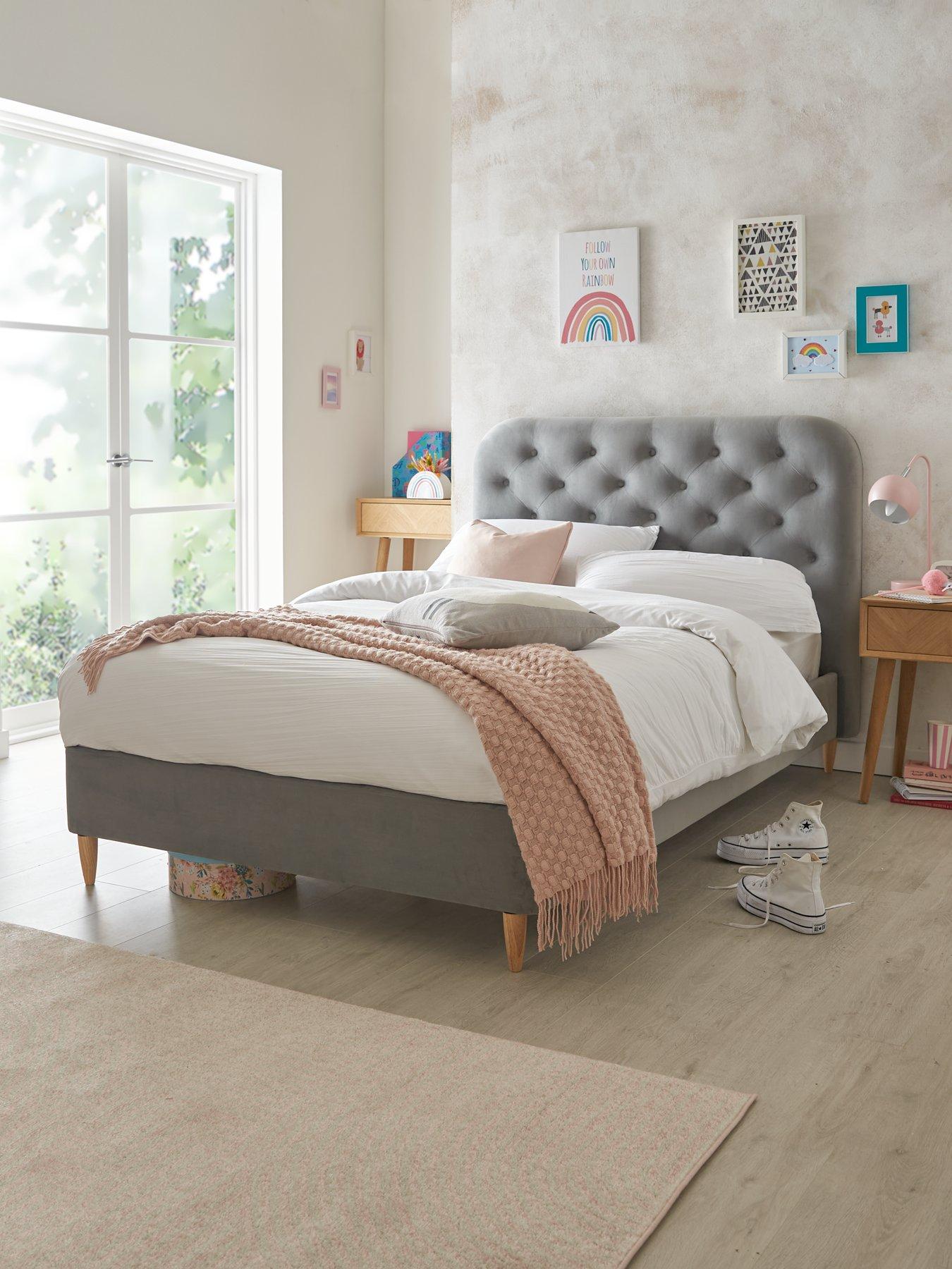Image 1 of 5 of The Very Collection Easton Small Double with Mattress Options (Buy &amp; SAVE!) - Grey - FSC&reg; Certified