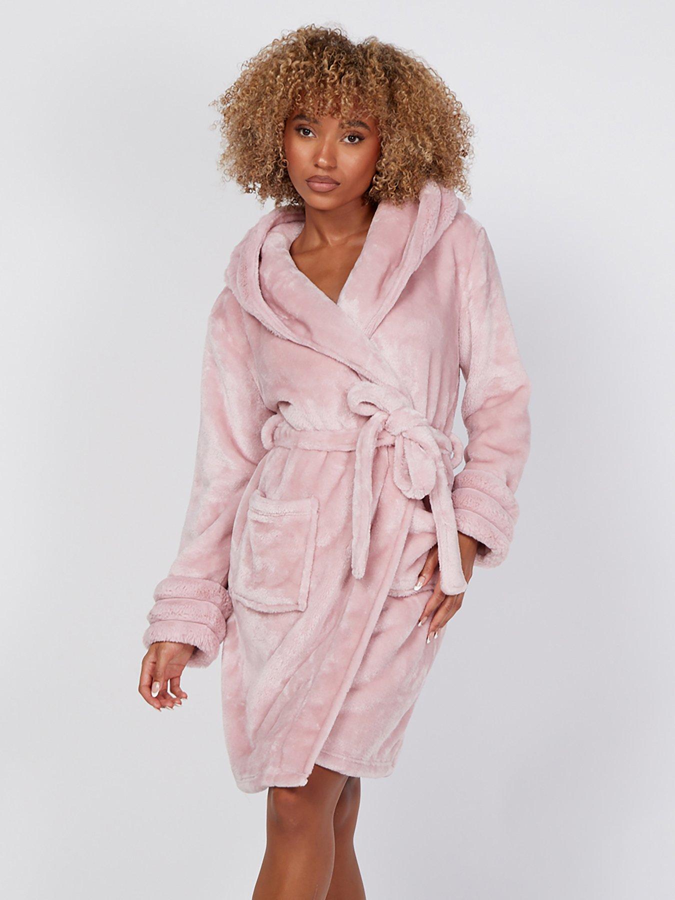 Dusky pink 2024 dressing gown