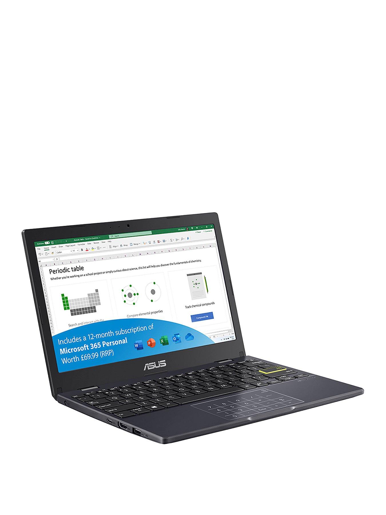 undefined E Series Laptop - 11.6in HD, Intel Celeron N4020, 4GB RAM, 64GB SSD, Microsoft 365 Personal (12 Months) Included, with Optional Norton 360 (12 Months) - Blue