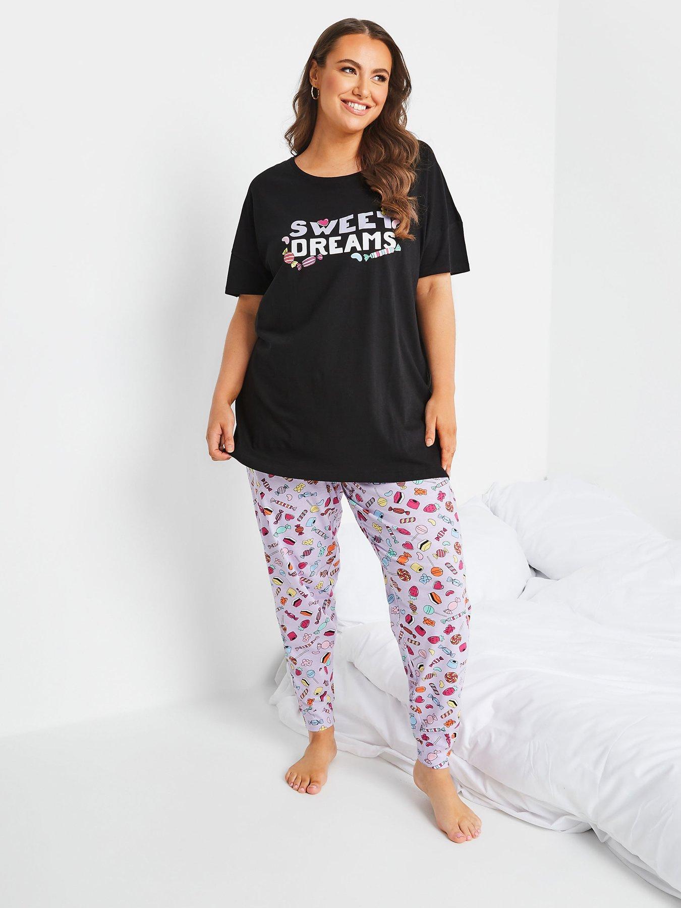 long sleeve cuffed pyjamas