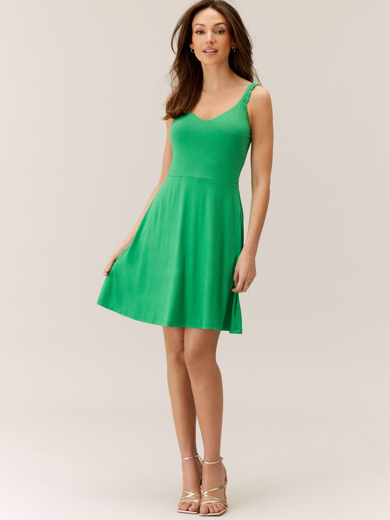 Michelle keegan high 2024 neck skater dress