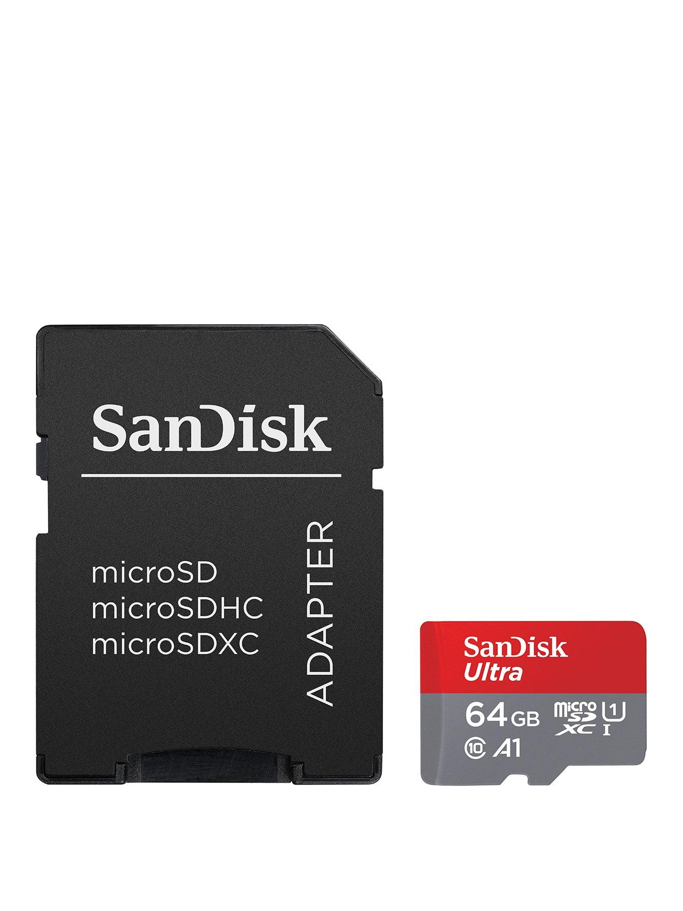 Image 3 of 4 of SanDisk Ultra 64GB microSDXC UHS-I card with Adapter - 2-pack