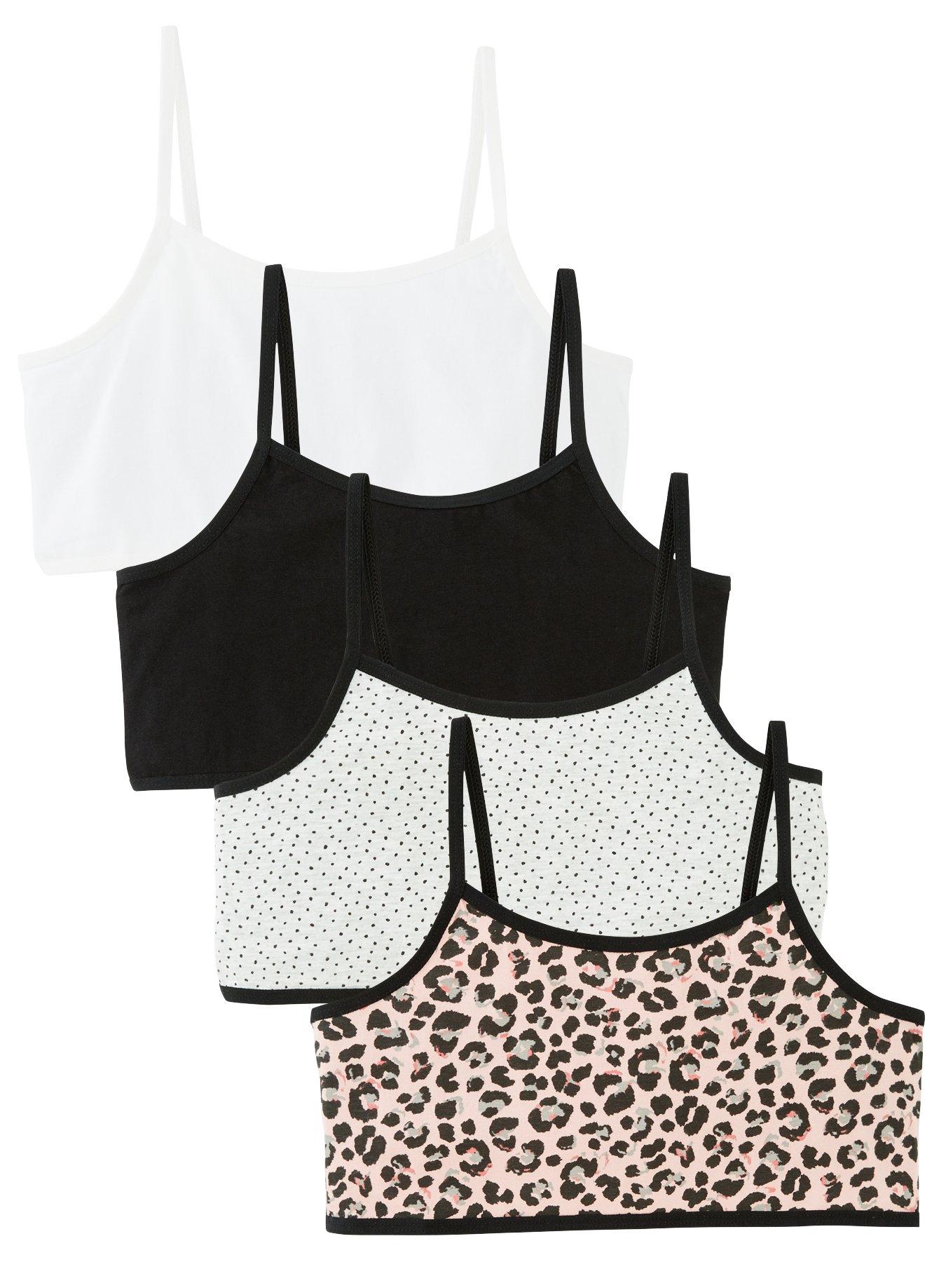 Image 1 of 5 of Everyday Girls 4 Pack Animal/ Spot Crop Tops