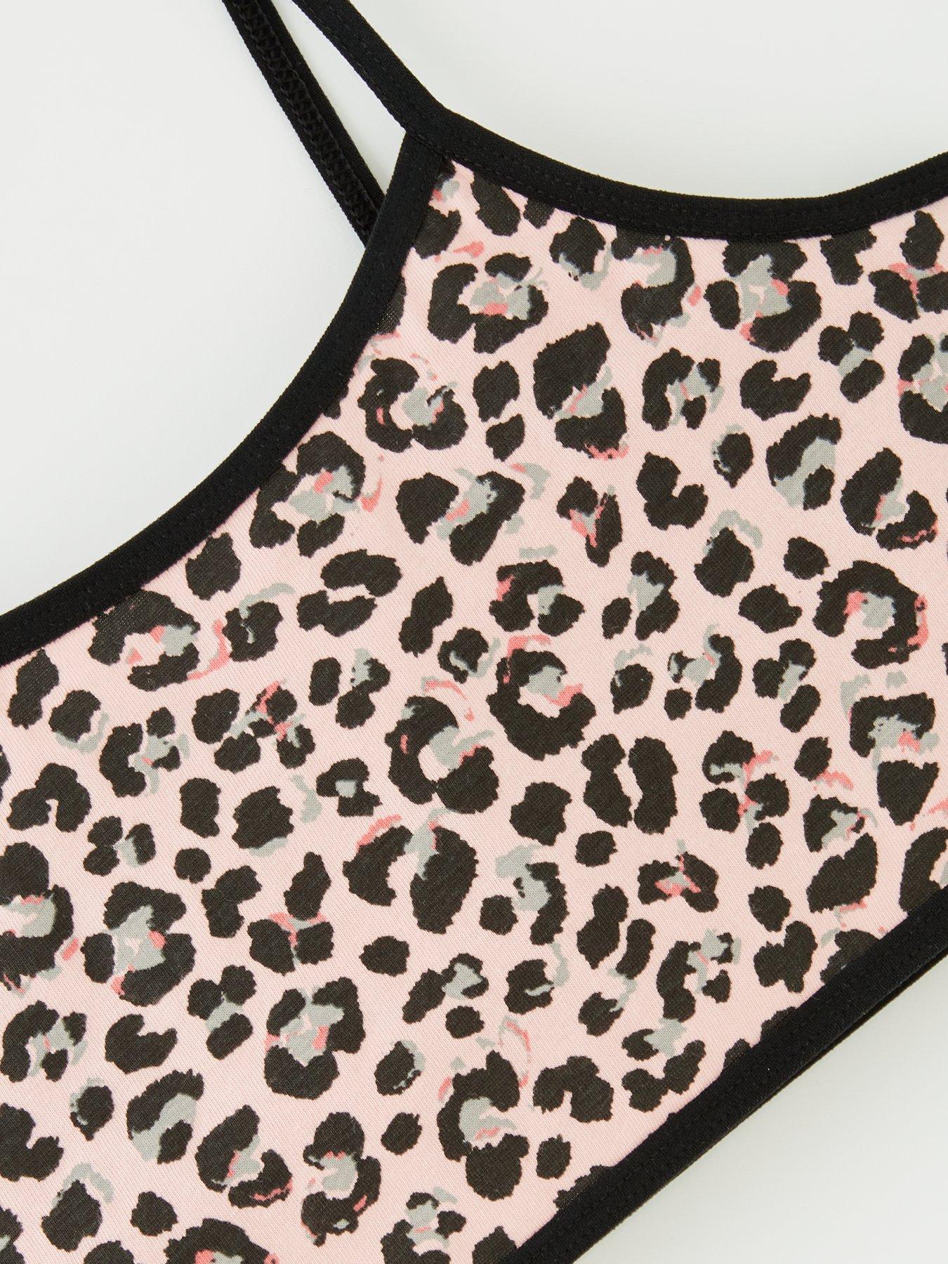 Image 4 of 5 of Everyday Girls 4 Pack Animal/ Spot Crop Tops