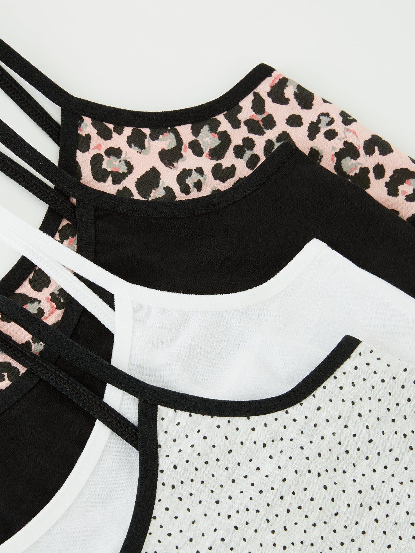 Image 5 of 5 of Everyday Girls 4 Pack Animal/ Spot Crop Tops