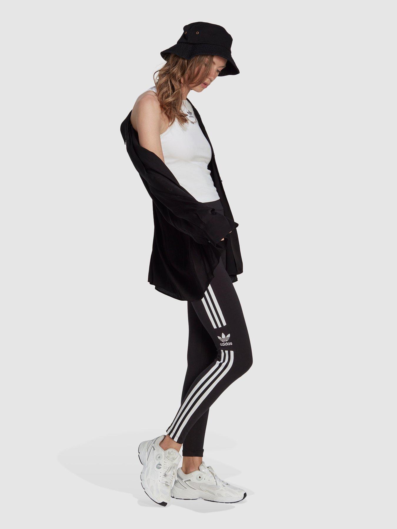 Adidas Originals Womens Trefoil Tights Black White I Landau