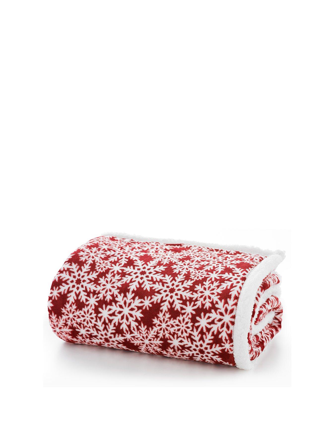 deyongs-christmas-flakes-fleece-throw