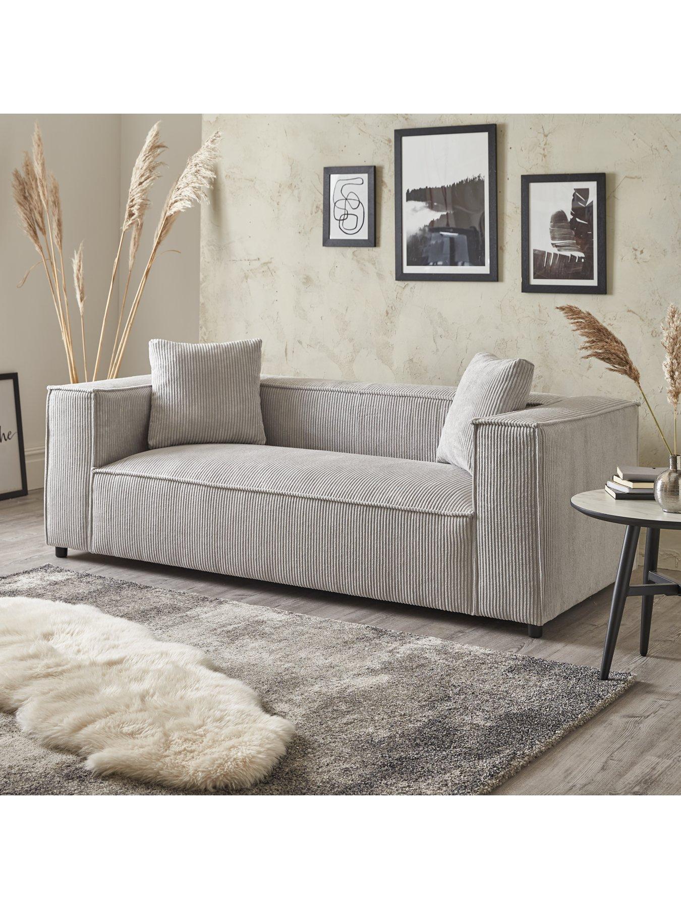 2 seater deals cord sofa