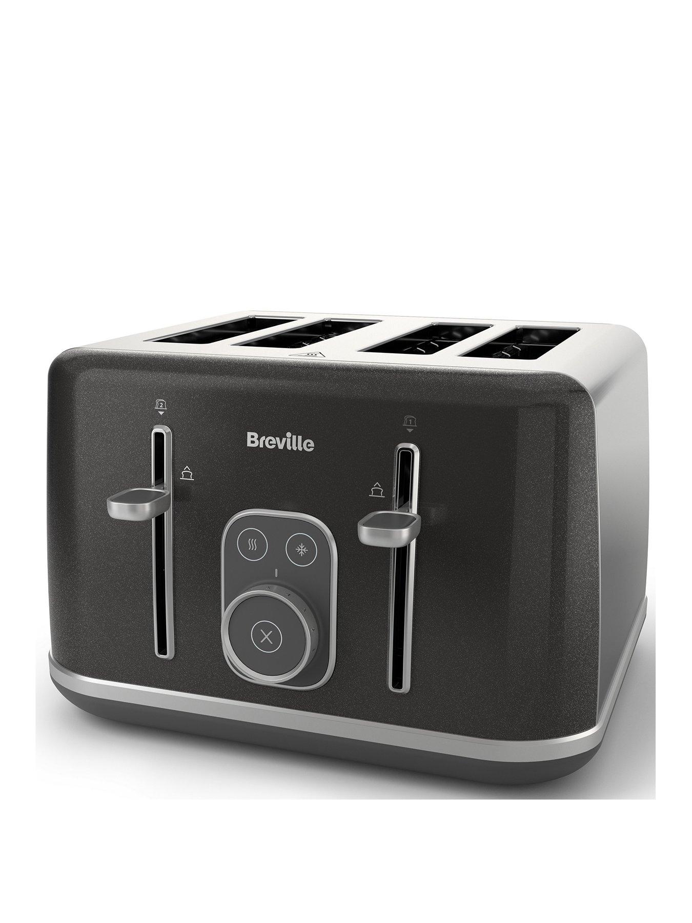 Breville Bold Kettle and Toaster Set Grey Kettle & 2 Slice Toaster New