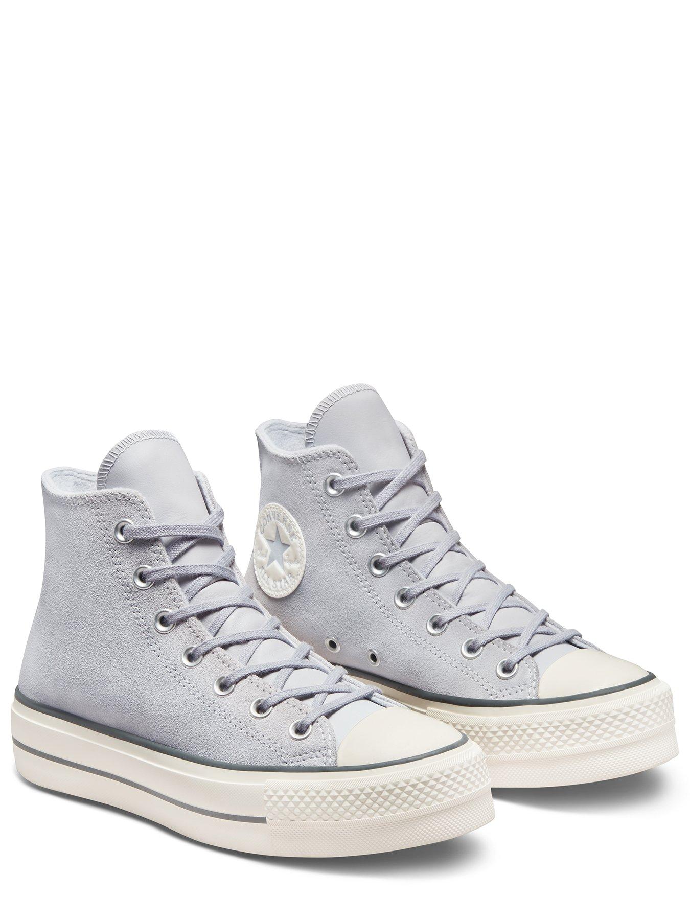 Grey converse high tops sale