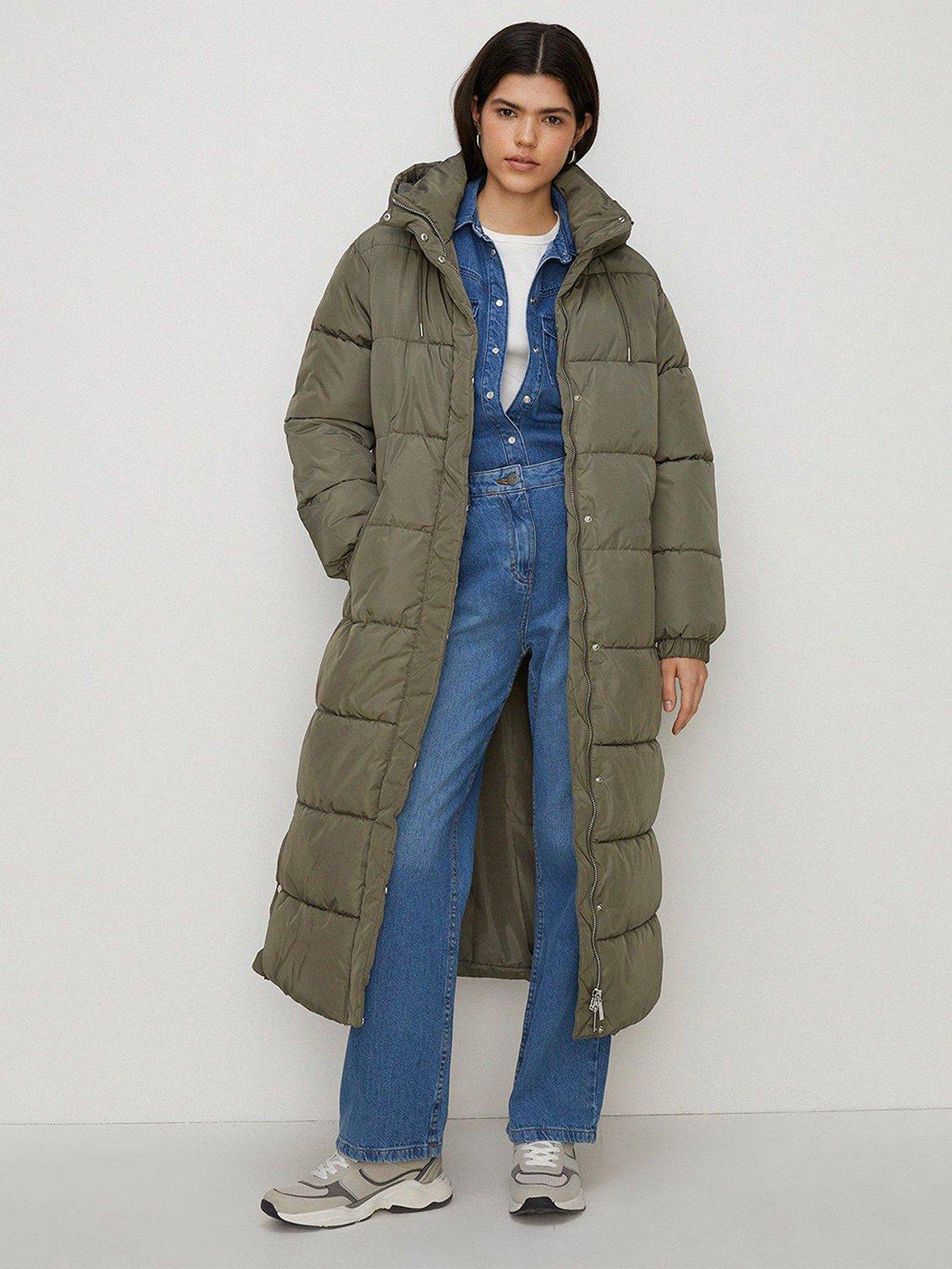 Oasis long padded coat online