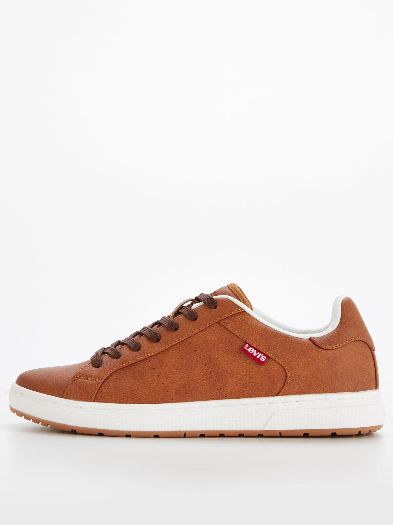 levis-piper-faux-leather-trainers-brown