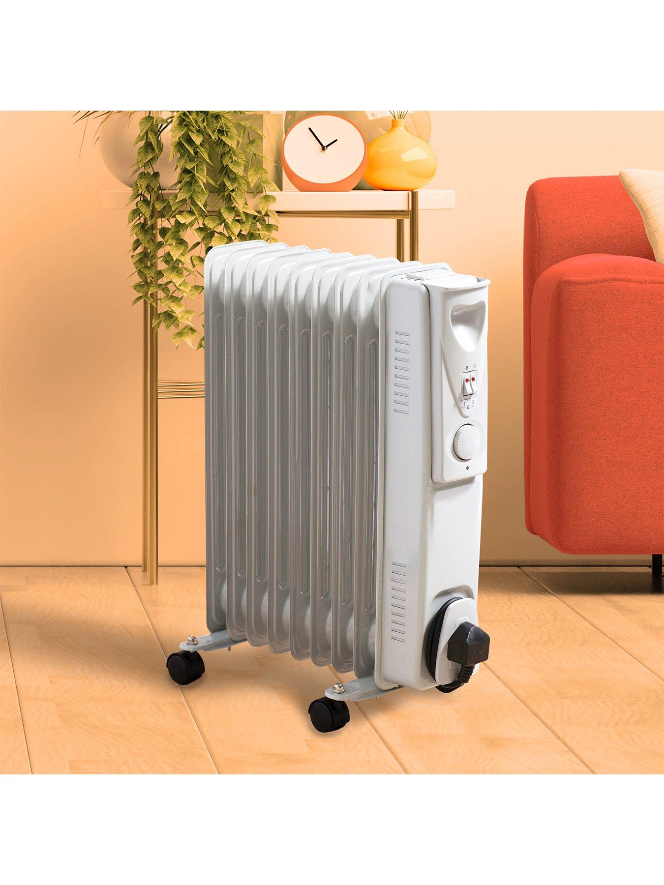 Image 3 of 5 of Daewoo 2000W 9-Fin Oil-Filled Radiator with Thermostat