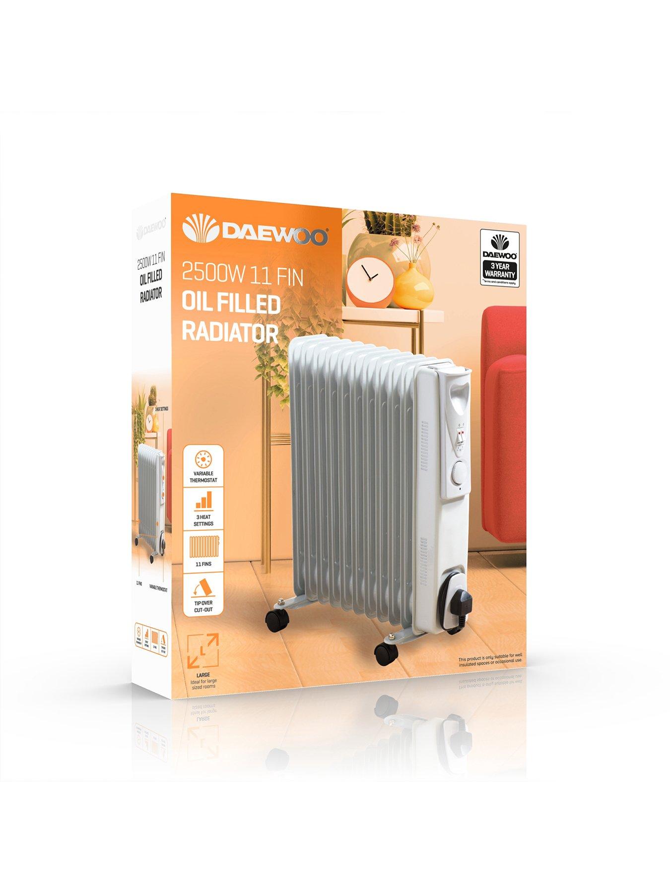 Image 2 of 5 of Daewoo 2500W 11-Fin Oil-Filled Radiator