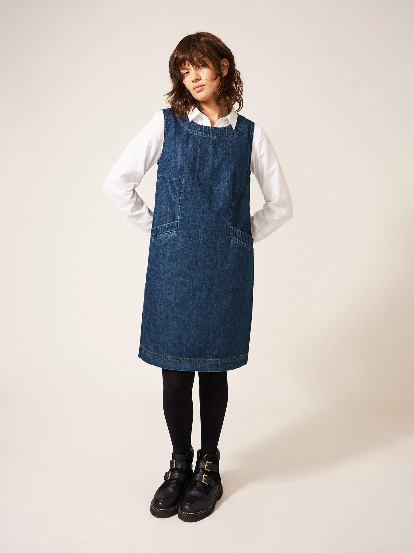 Midi length pinafore clearance dress