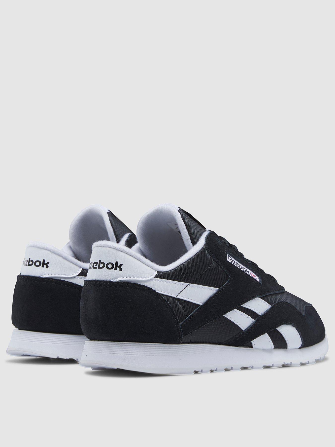 reebok-classic-nylon-trainers-blackwhitestillFront