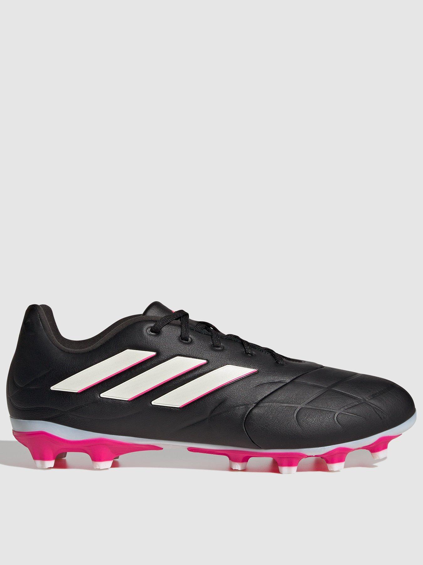 pink and black adidas football boots