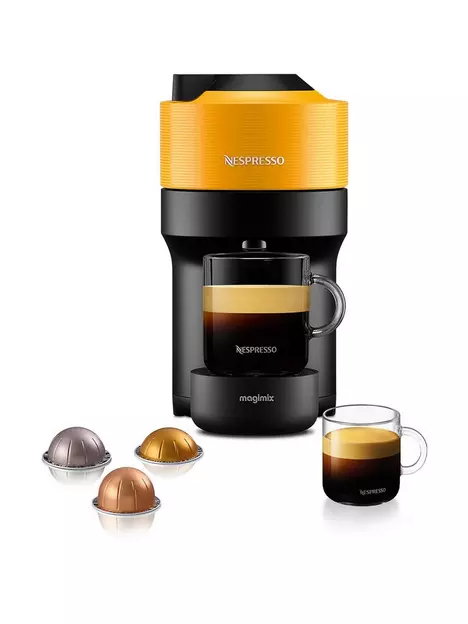 prod1091965716: Nespresso Vertuo Pop Coffee Machine - Mango Yellow
