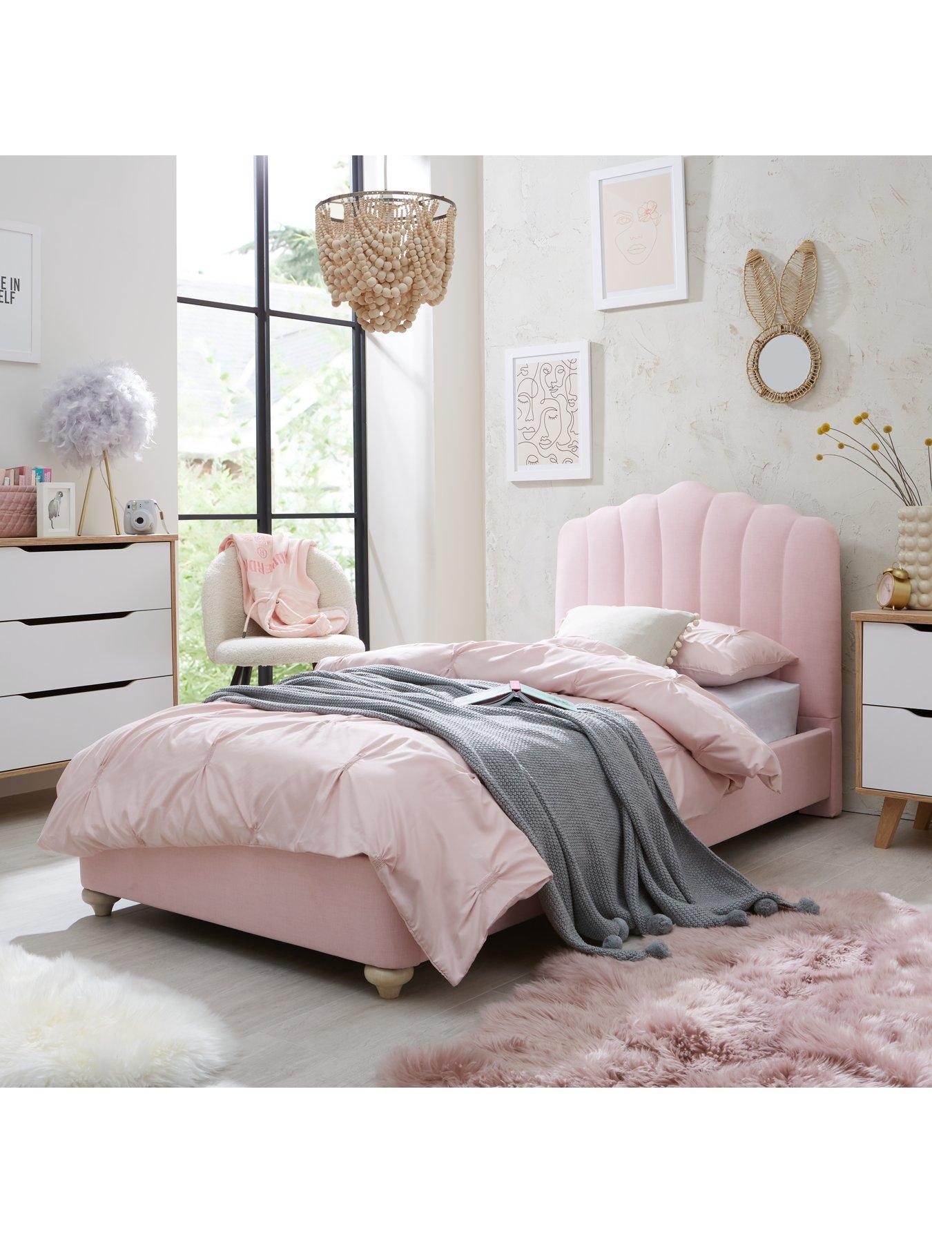 very-home-emma-fabric-childrensnbspsingle-bed-with-mattress-options-buy-and-savefront