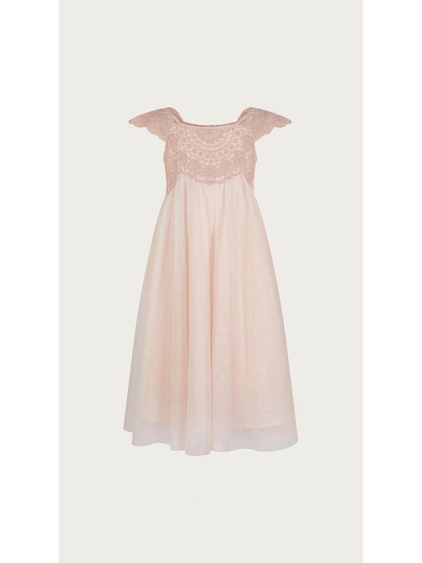Image 2 of 5 of Monsoon Girls Estella Dress - Pink