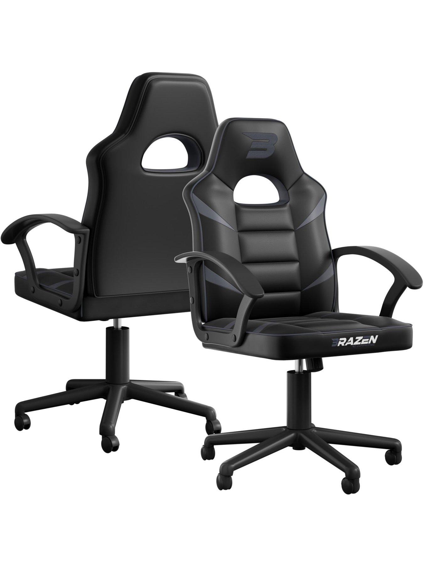 BraZen BraZen Valor Mid Back PC Gaming Chair - Grey