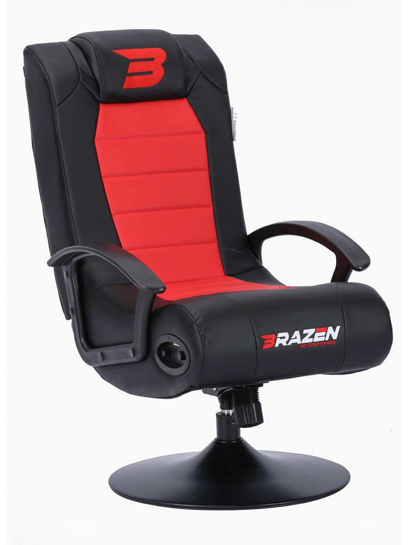 BraZen Stag 2.1 Bluetooth Surround Sound Gaming Chair Red Very Ireland