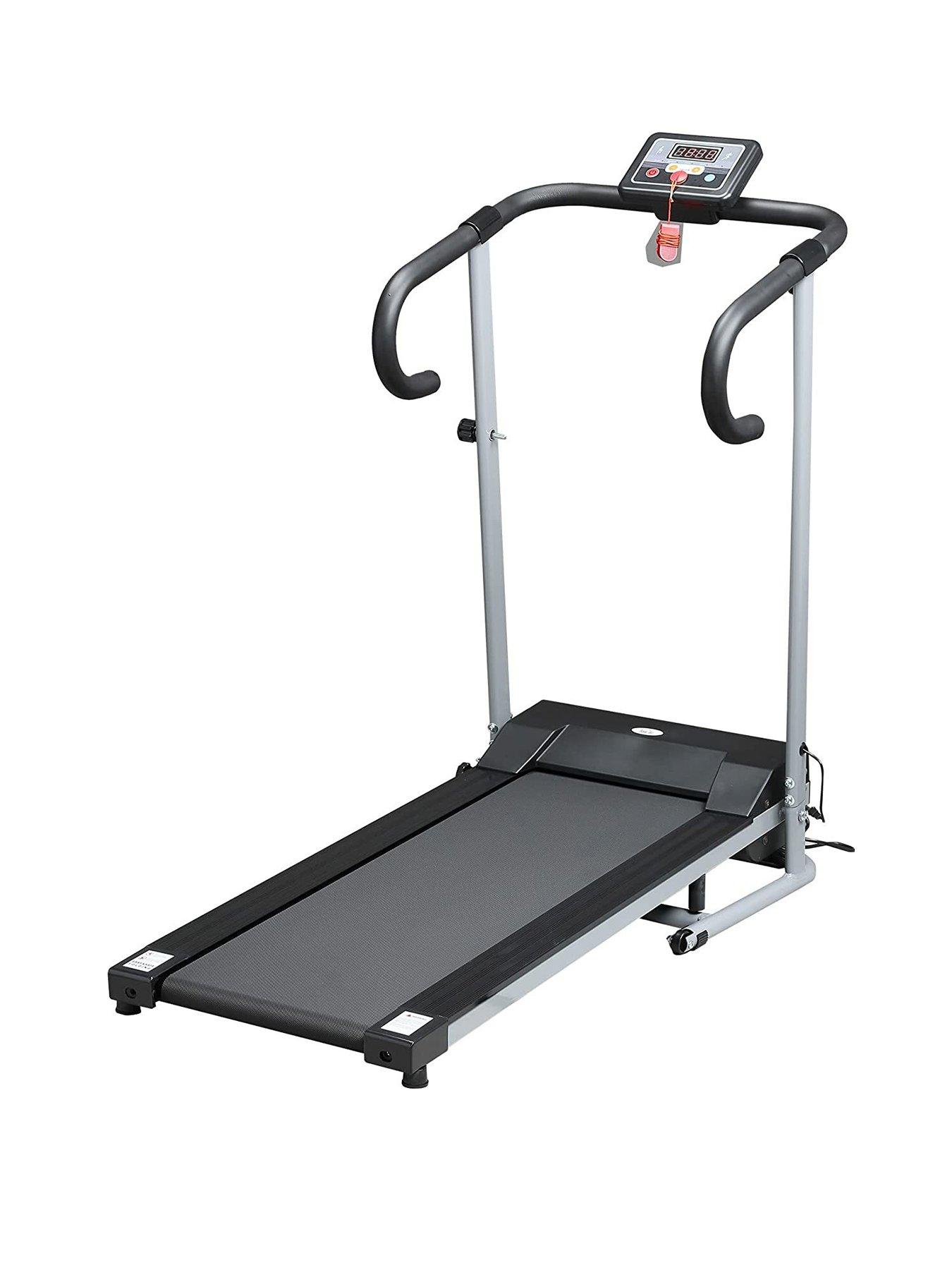 Image 1 of 7 of Homcom Electric Folding Walking Pad 500W 28kg-Black/Grey