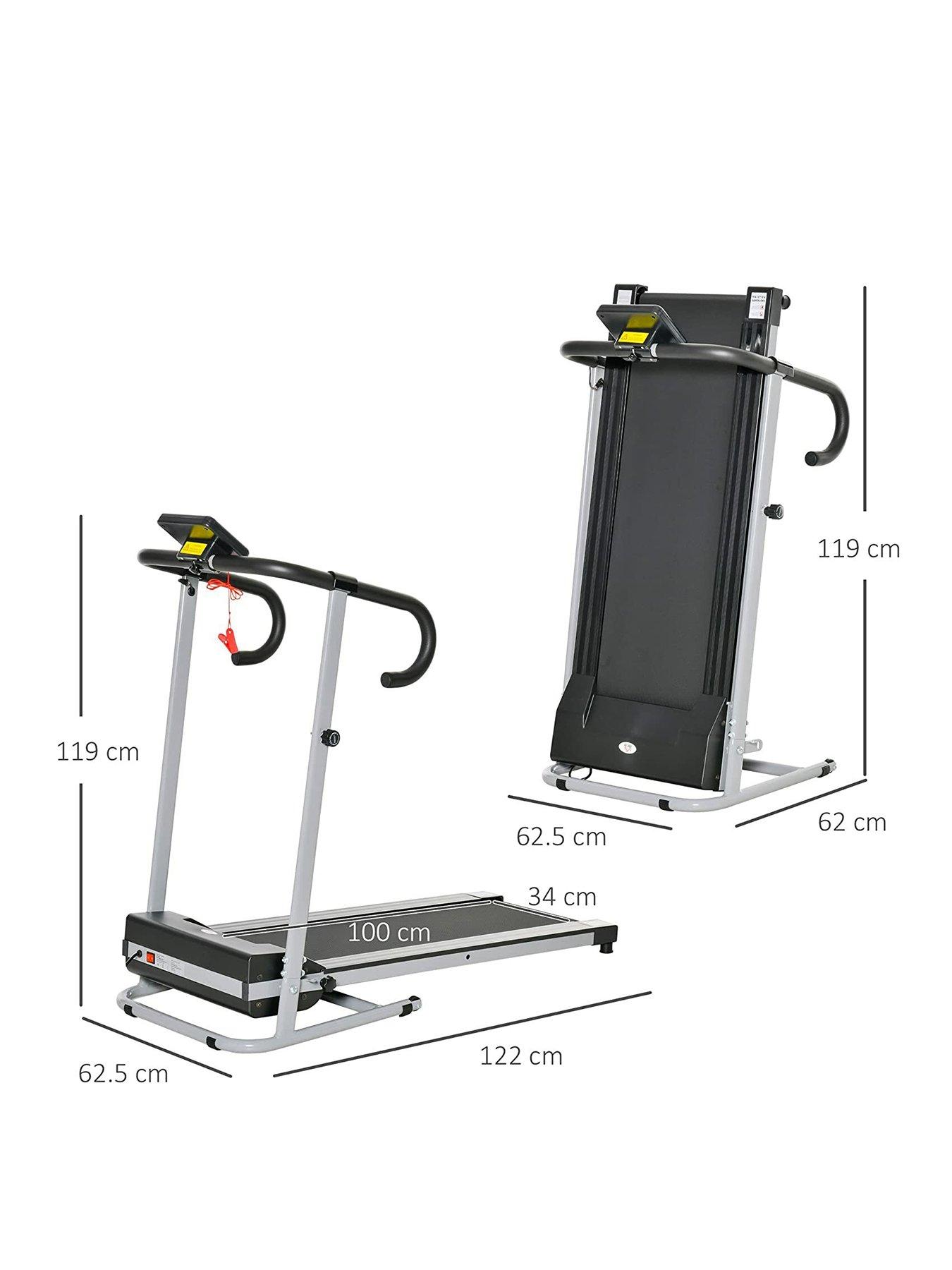 Image 2 of 7 of Homcom Electric Folding Walking Pad 500W 28kg-Black/Grey
