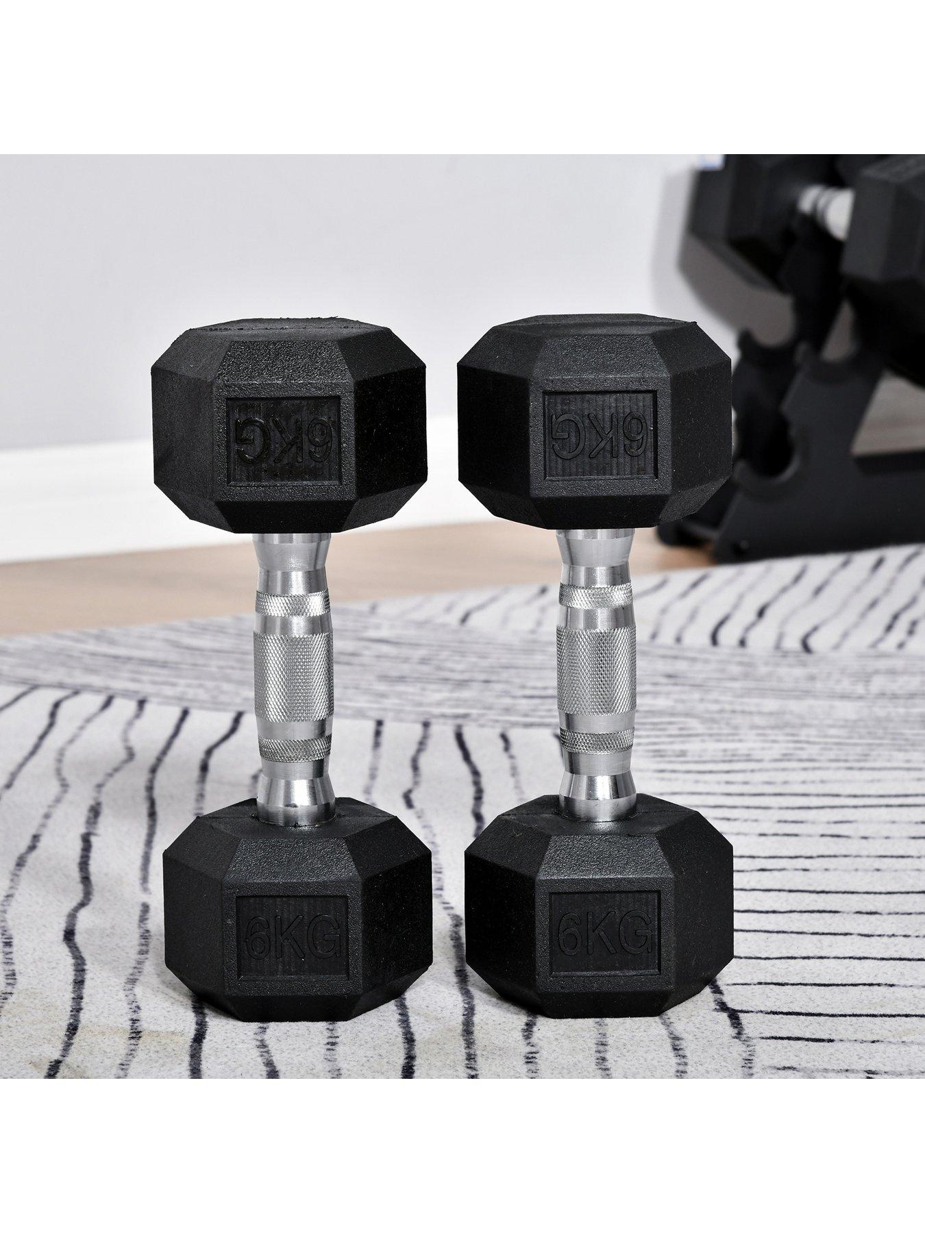 homcom-2-xnbsp6kg-hexnbsprubber-dumbbells-setdetail