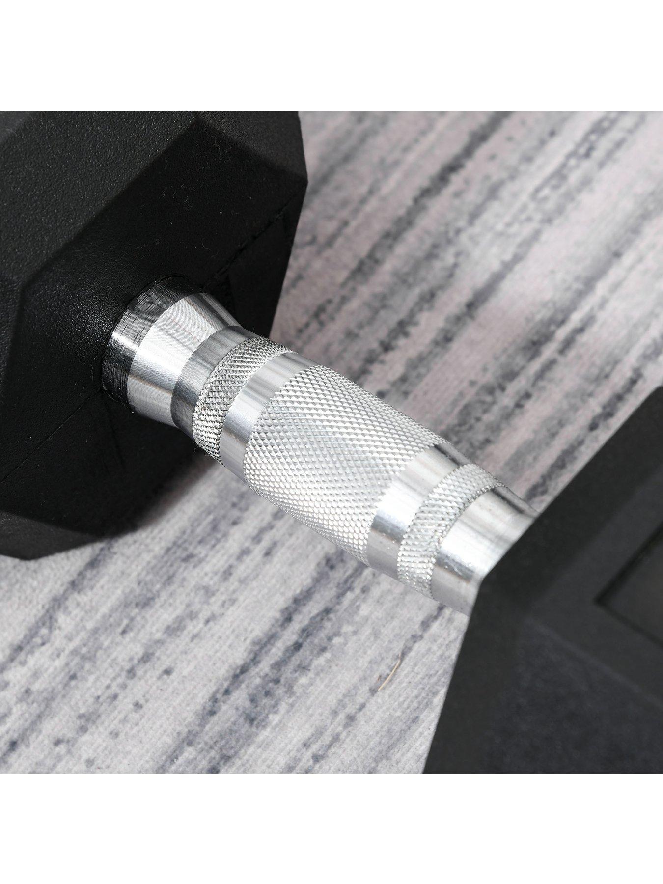 Image 7 of 7 of Homcom 15KG Single Rubber Hex Dumbbell
