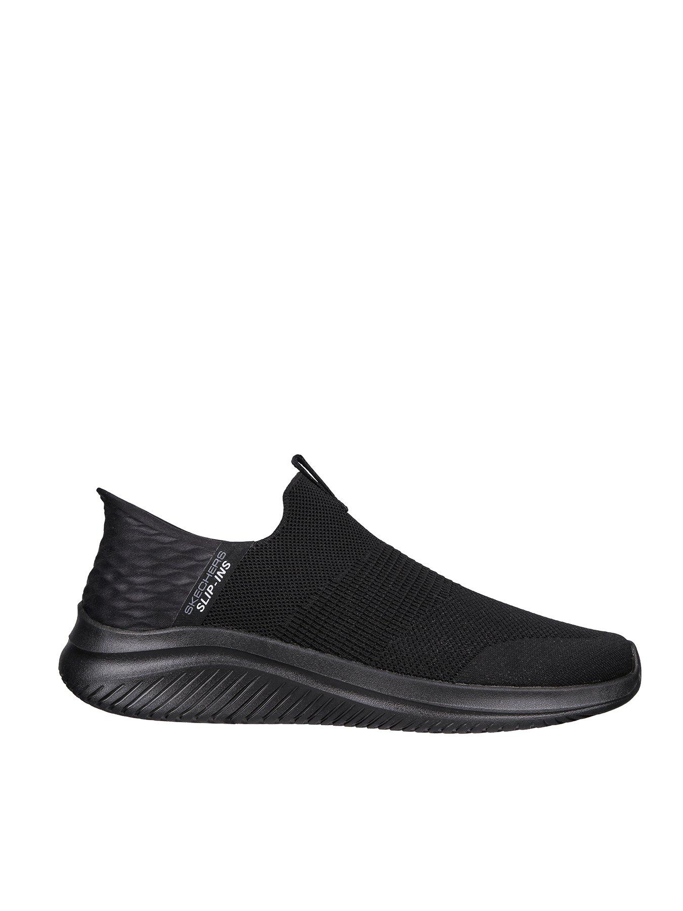 Skechers Ultra Flex Slip-ins Stretch Sneaker Memory Foam Trainer - Black | Very Ireland