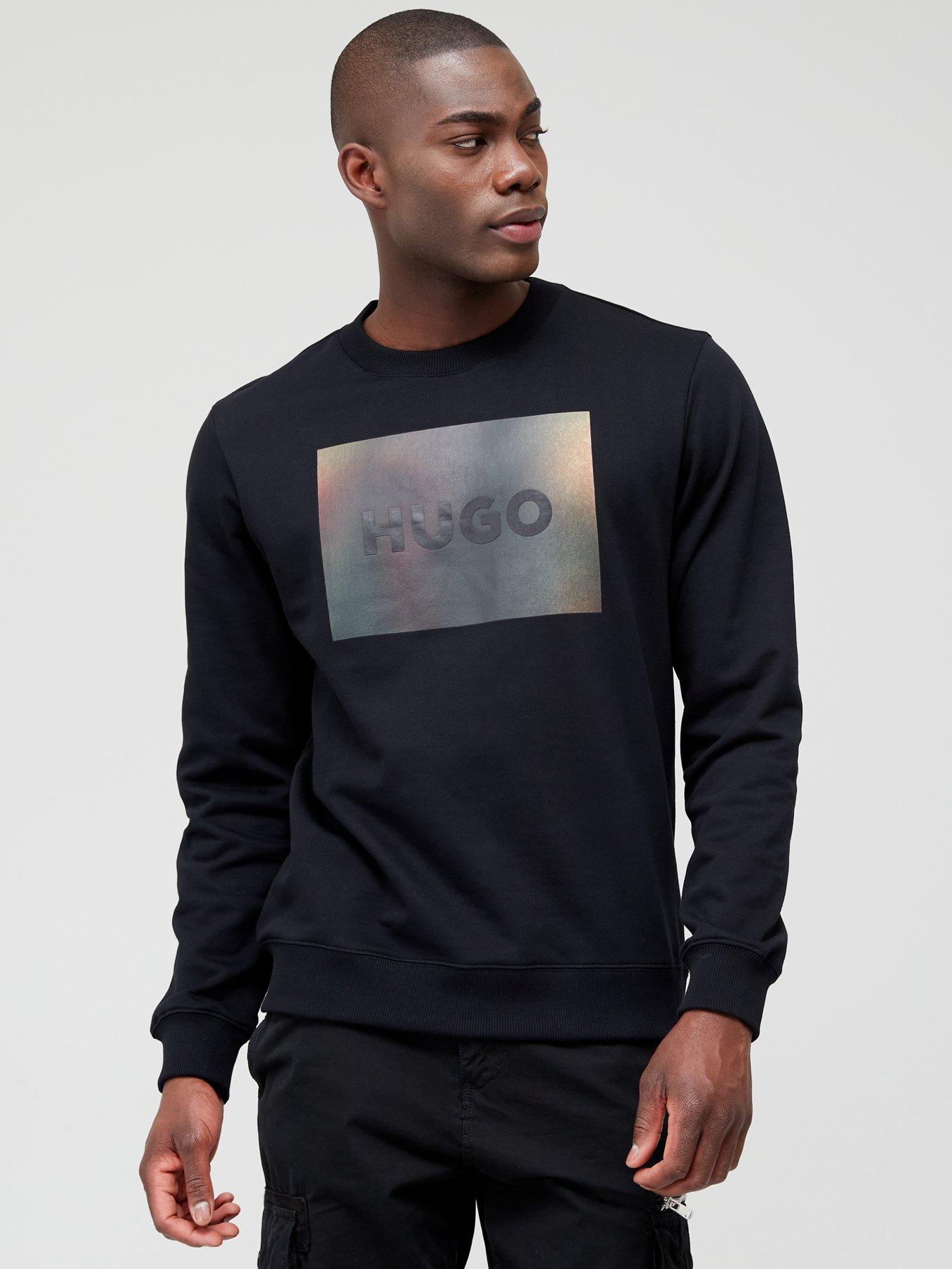 HUGO Men's Flock AOP Hoodie