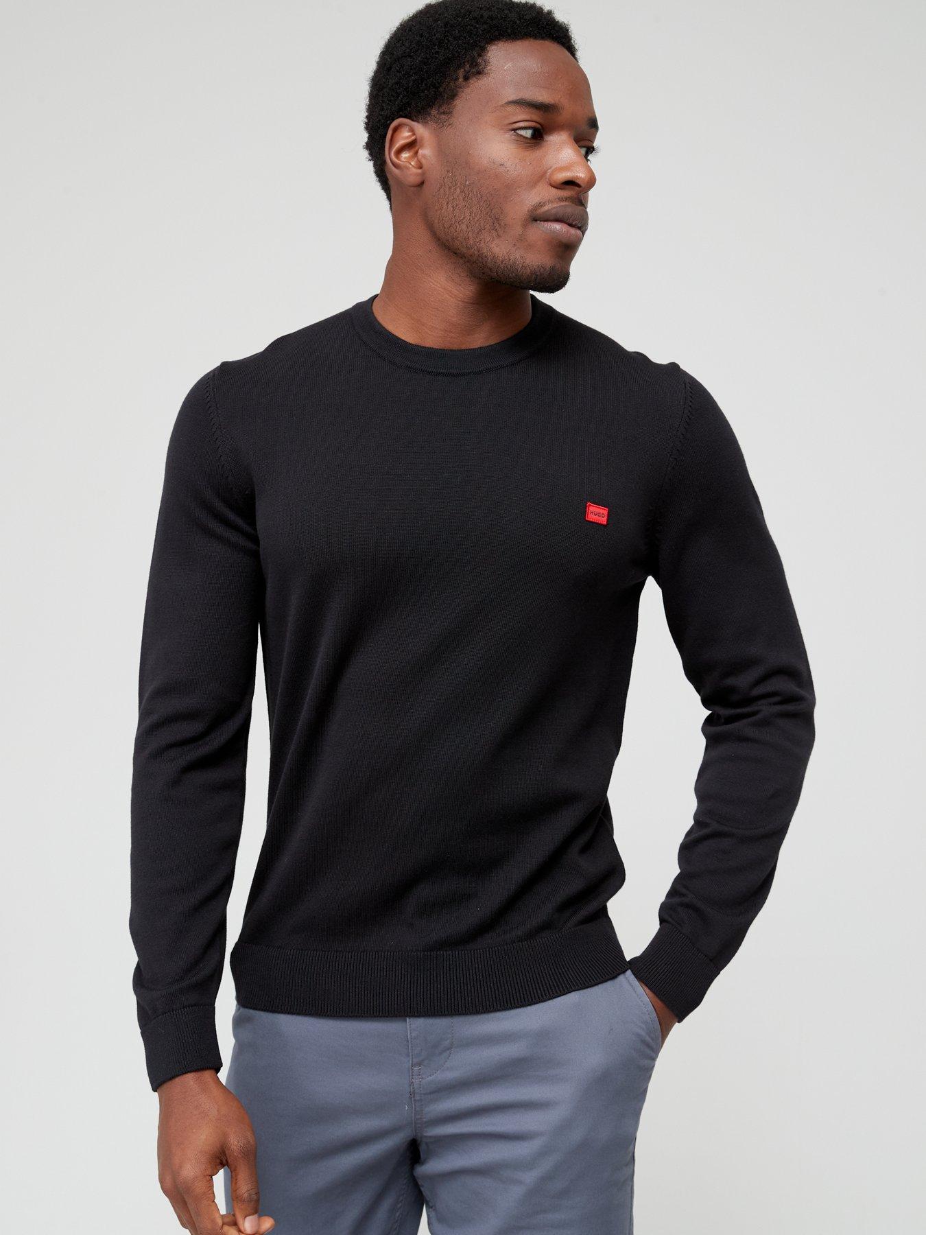 HUGO San Cassius-C1 Crew Neck Jumper - Black
