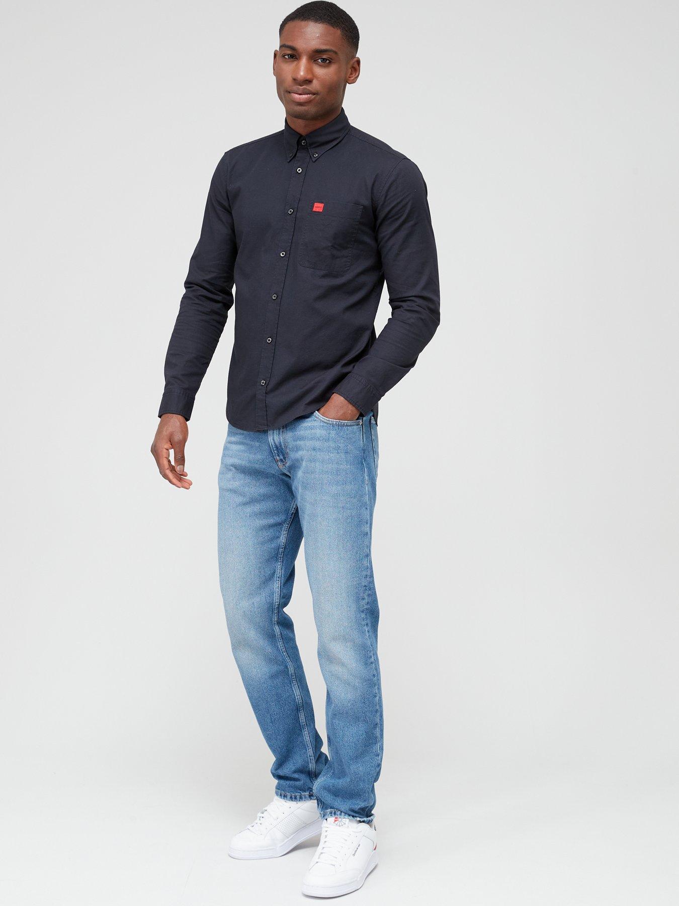 hugo-evito-slim-fit-long-sleeve-shirt-blackback