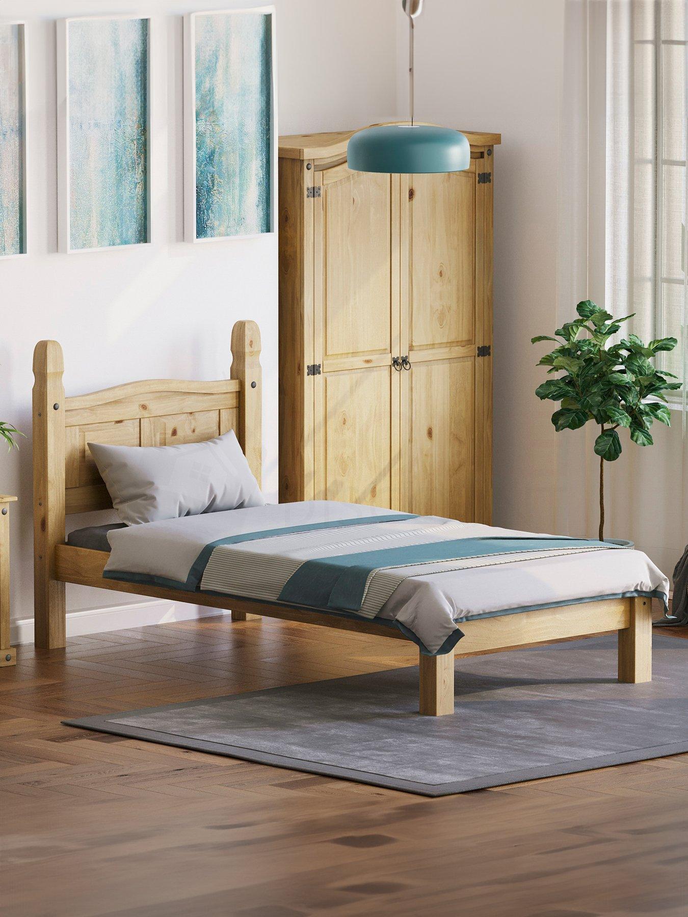 Vida Designs Corona Solid Pine Bed Frame - Low Foot End