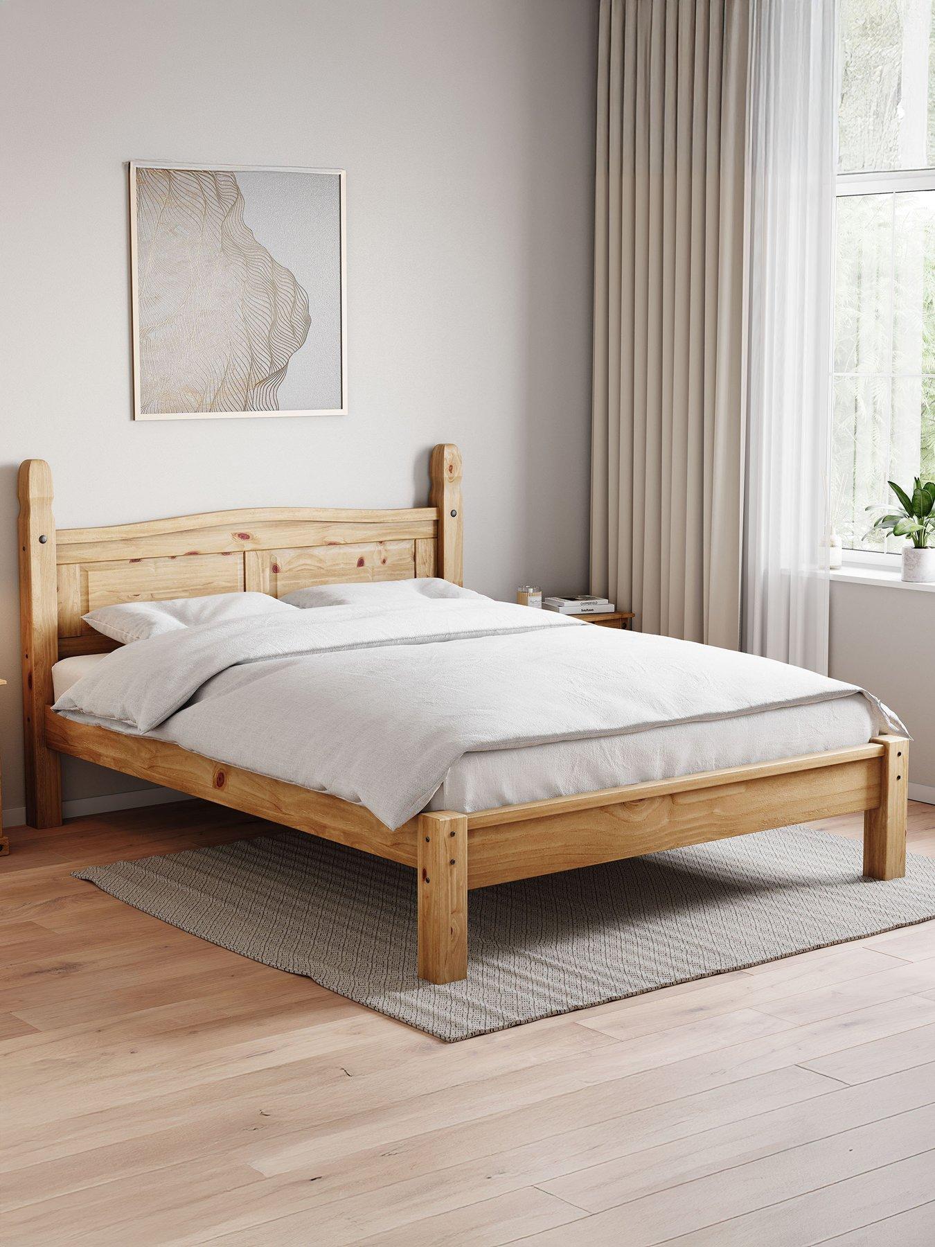 Image 1 of 5 of Vida Designs Corona Solid Pine Bed Frame - Low Foot End