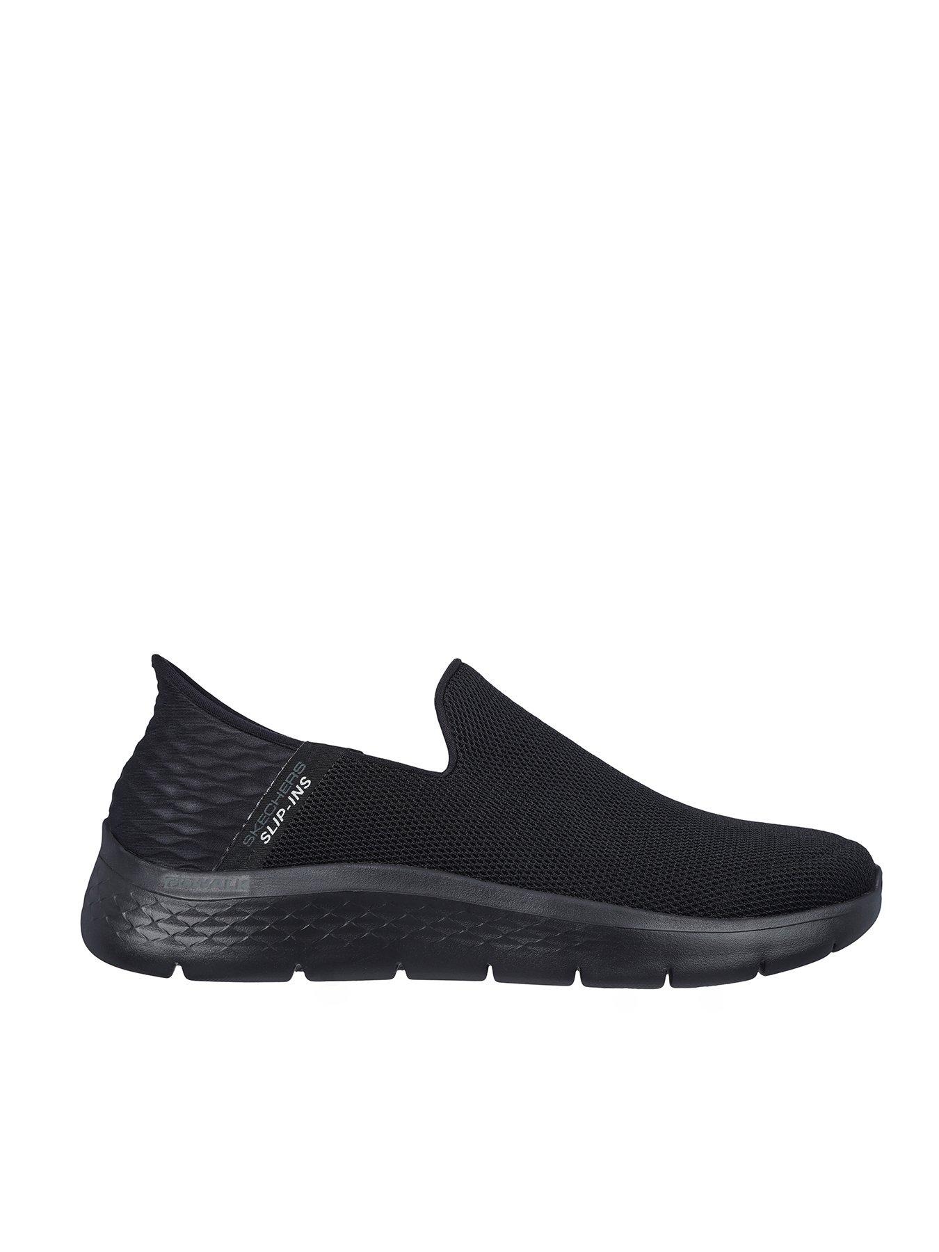 Image 1 of 4 of Skechers Go Walk Flex Slip-in's - Flex Basic Mesh Slip On Trainer - Black