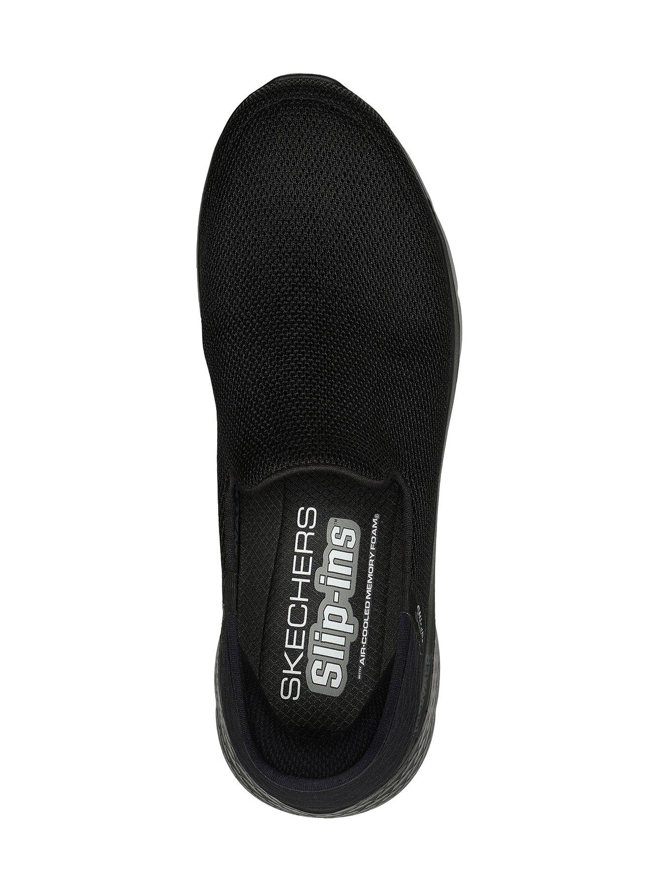 Image 3 of 4 of Skechers Go Walk Flex Slip-in's - Flex Basic Mesh Slip On Trainer - Black