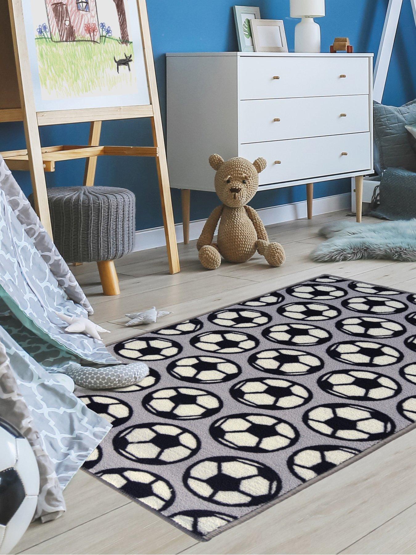 Image 1 of 4 of The Very Collection Football Rug - Grey
