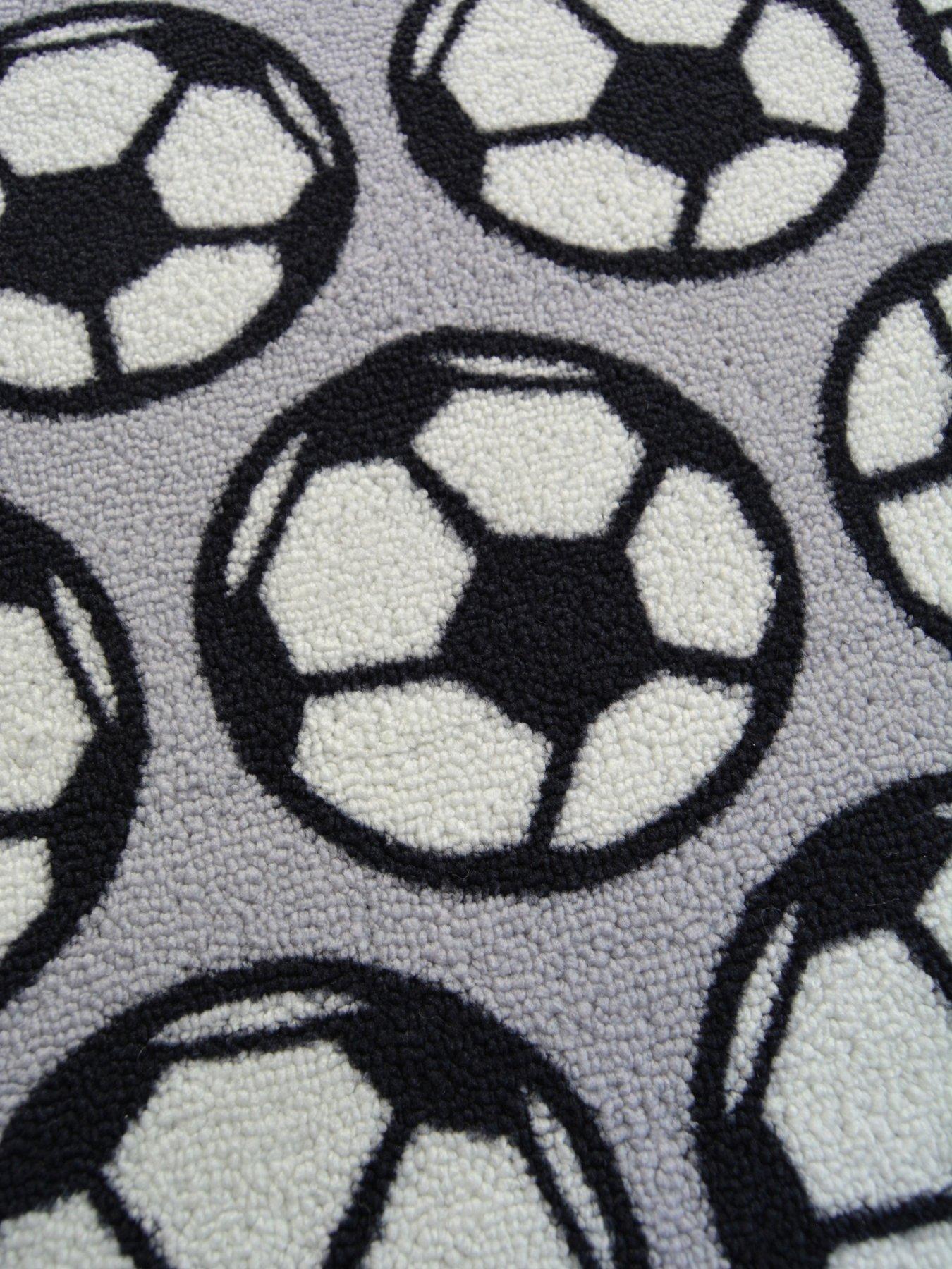 Image 3 of 4 of The Very Collection Football Rug - Grey
