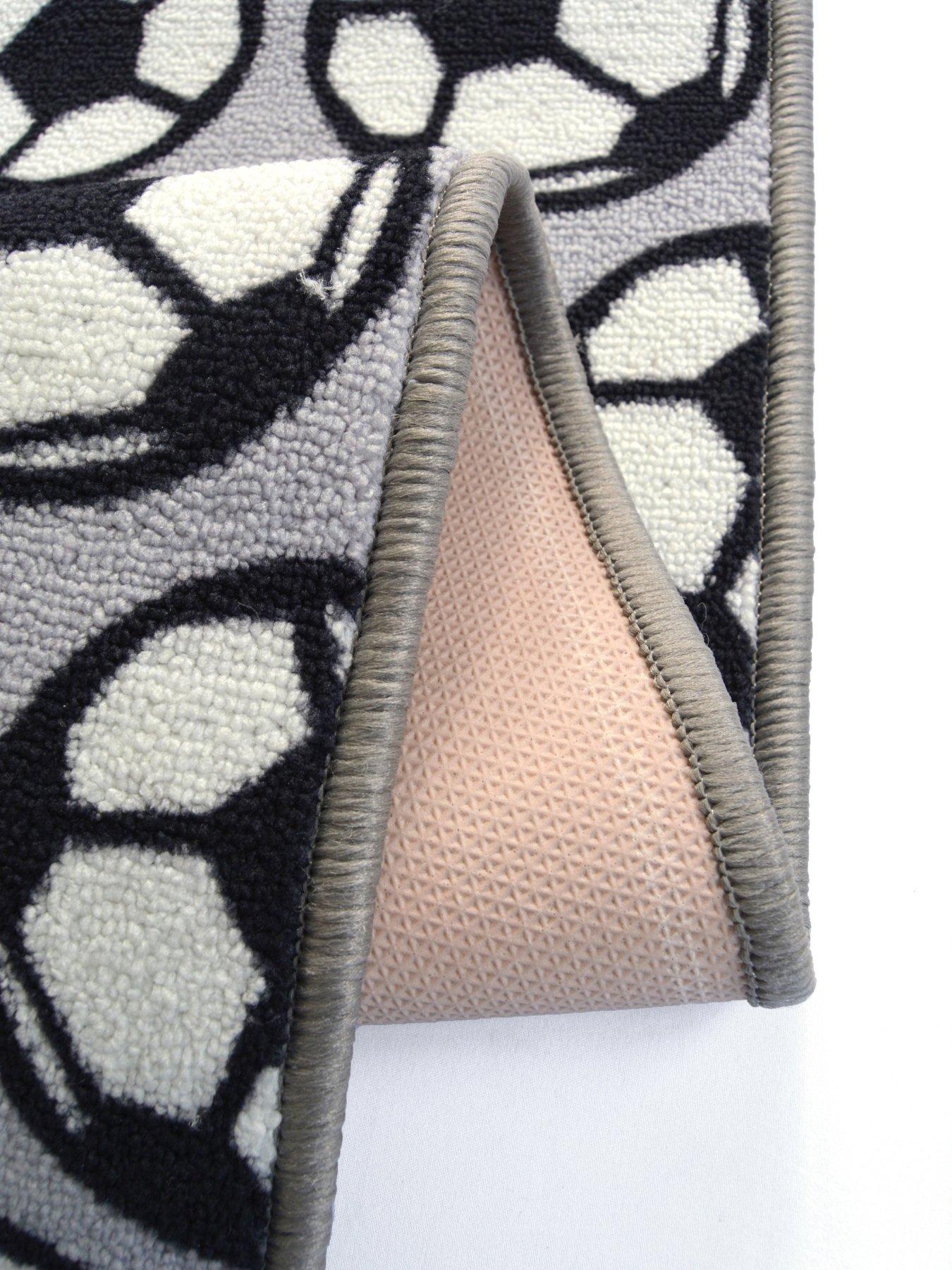 Image 4 of 4 of The Very Collection Football Rug - Grey